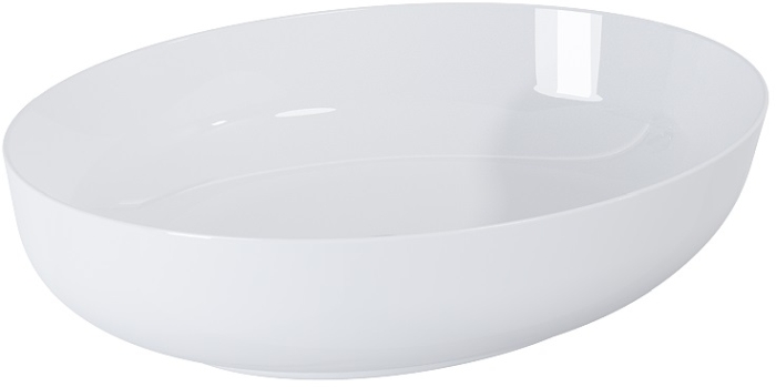Darmowa Dostawa - Umywalka 52x39.5 cm owalna nablatowa biała Elita Rika RE040520088060