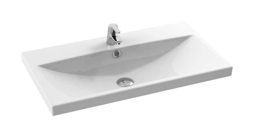 Darmowa Dostawa - Umywalka 80x44.5 cm prostokątna biały CeraStyle Elite 032200u
