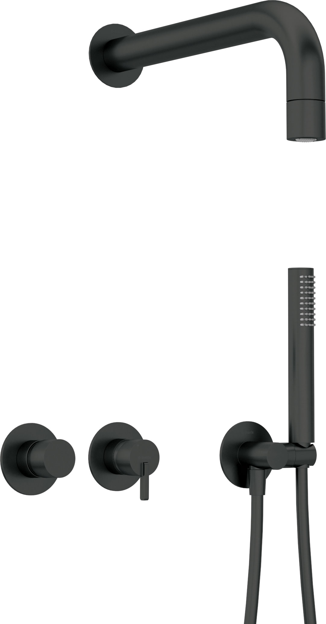 Darmowa Dostawa - Zestaw prysznicowy podtynkowy z deszczownicą czarny Deante Silia NQSN0XK