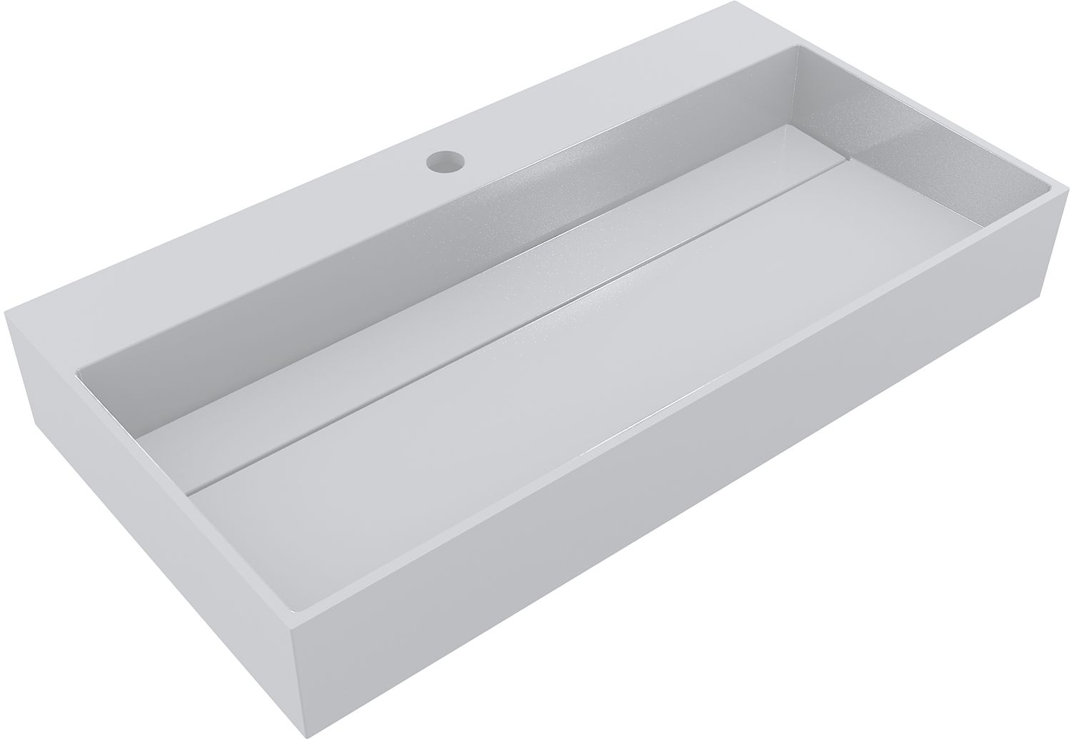 Darmowa Dostawa - Umywalka 80x42 cm prostokątna nablatowa biała Miraggio Island 0001763