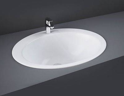 Darmowa Dostawa - Umywalka 53x43.5 cm owalna wpuszczana biała Rak Ceramics Jessica LAJE00001