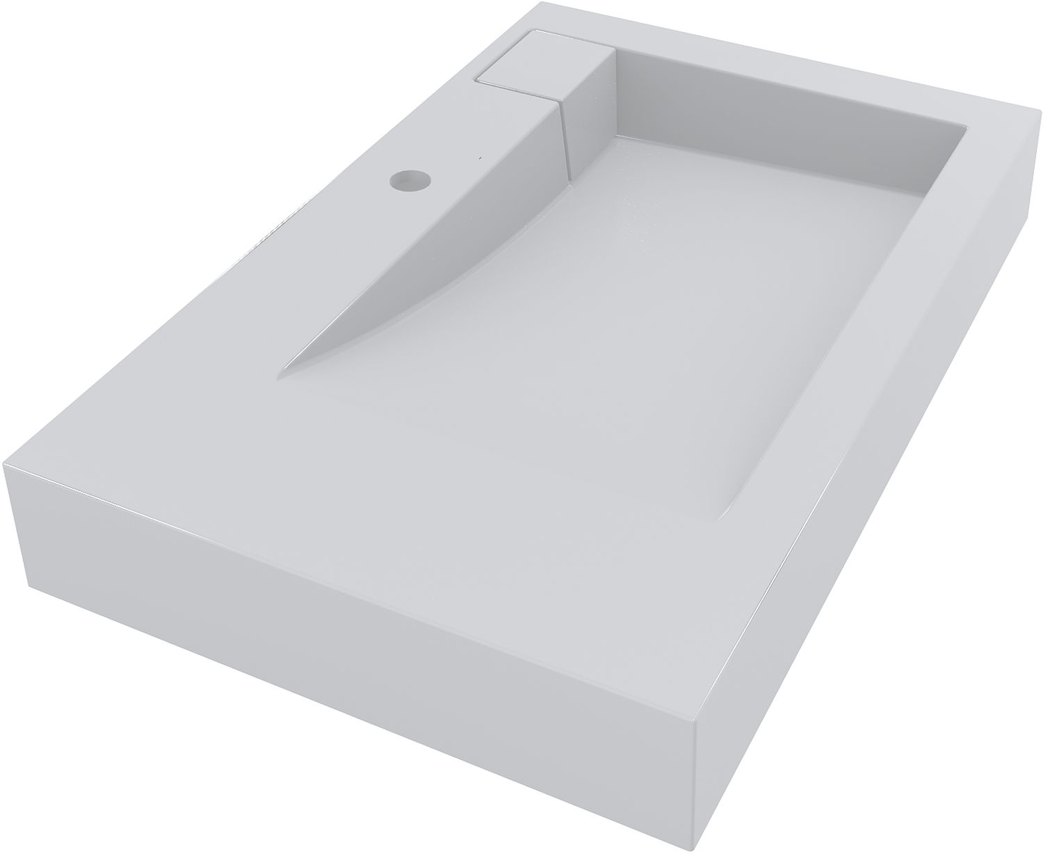 Darmowa Dostawa - Umywalka 80x50 cm prostokątna biała Miraggio Titania 0000583