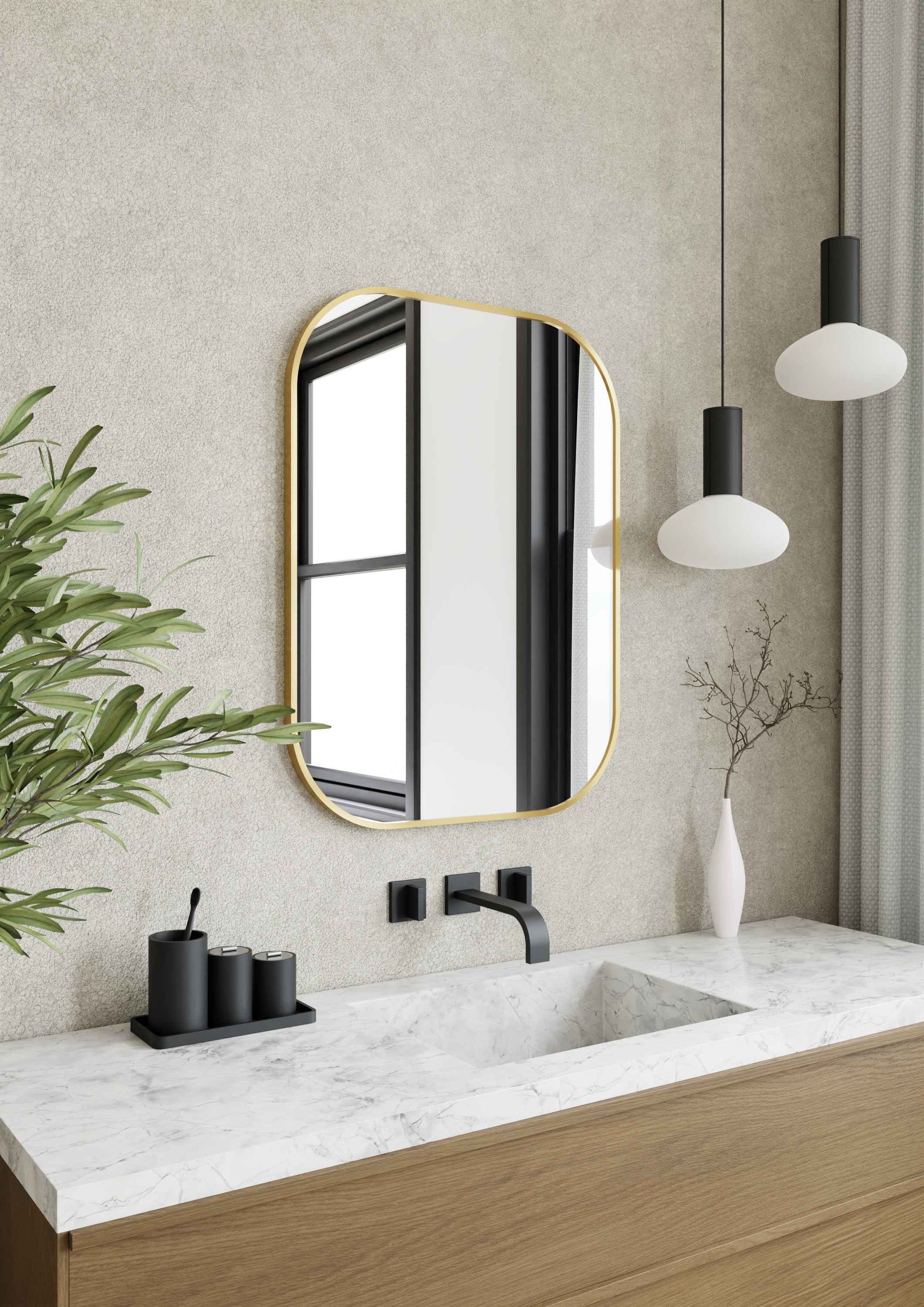 Darmowa Dostawa - Lustro 60x80 cm owalne złoty Dubiel Vitrum Luis Gold 5905241013176