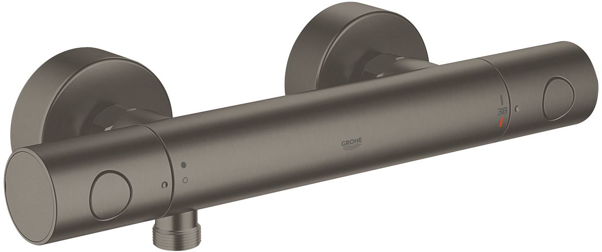 Darmowa Dostawa - Bateria prysznicowa ścienna termostatyczna brushed hard graphite Grohe Grohtherm 1000 Cosmopolitan M 34065AL2