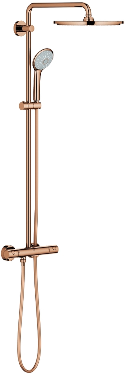 Darmowa Dostawa - Zestaw prysznicowy ścienny termostatyczny z deszczownicą warm sunset Grohe Euphoria 26075DA0