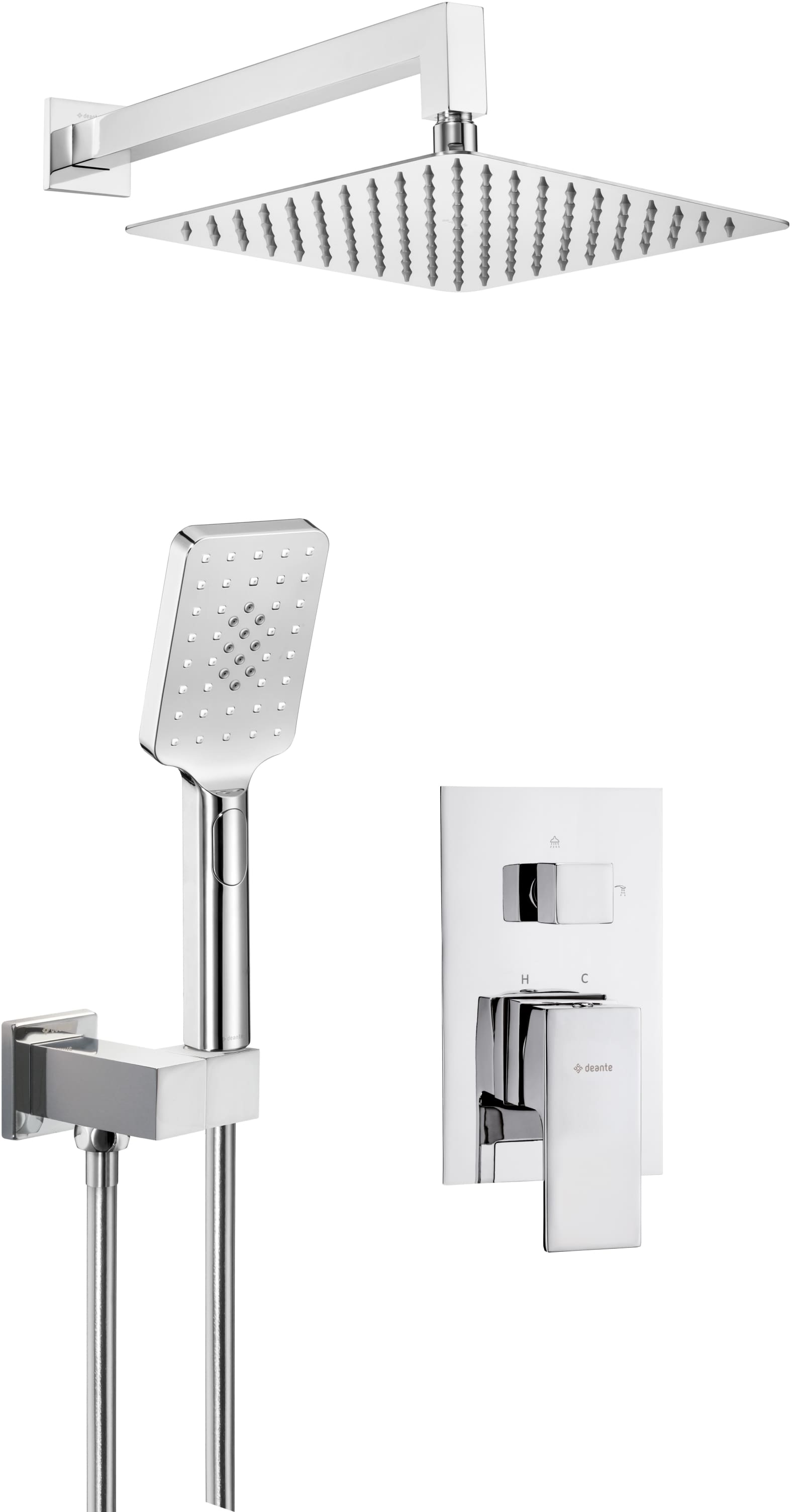 Darmowa Dostawa - Zestaw prysznicowy podtynkowy chrom Deante Anemon NAC09MP