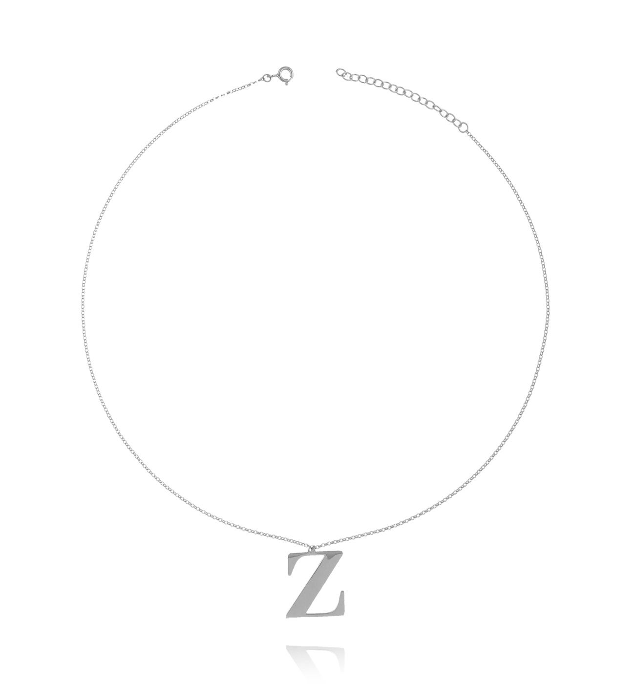 Naszyjnik srebrny z literką Z - By Dziubeka