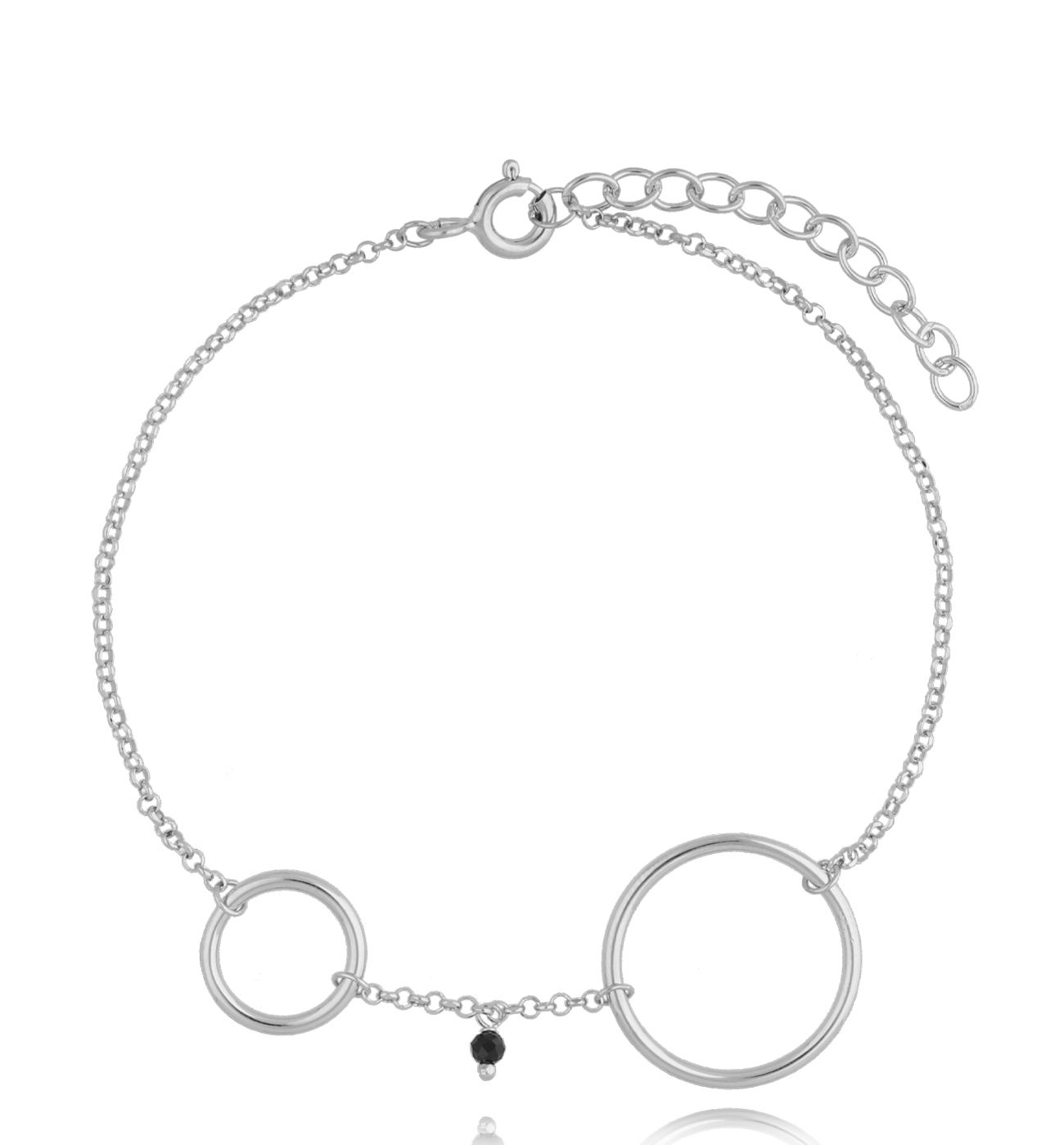 Bransoletka srebrna z kółeczkami Dina BSE0152
