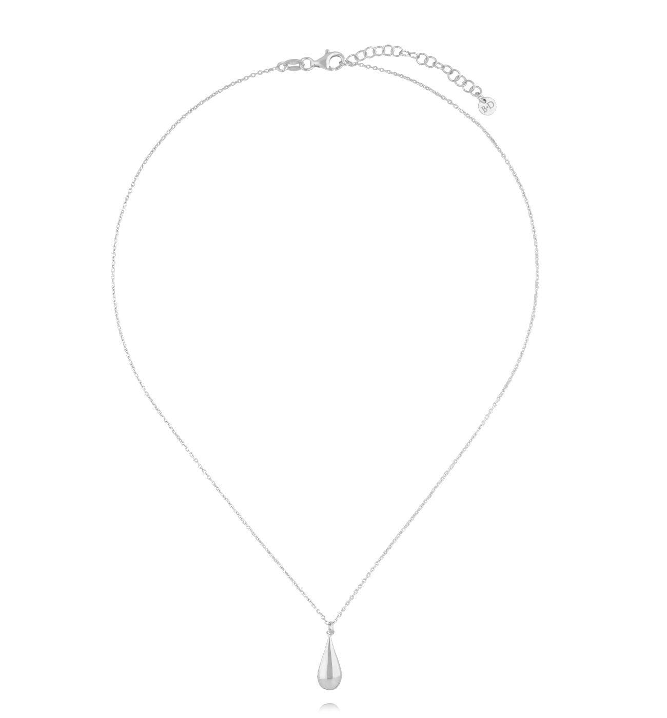 Naszyjnik z kroplą srebrny NGG0021 - By Dziubeka