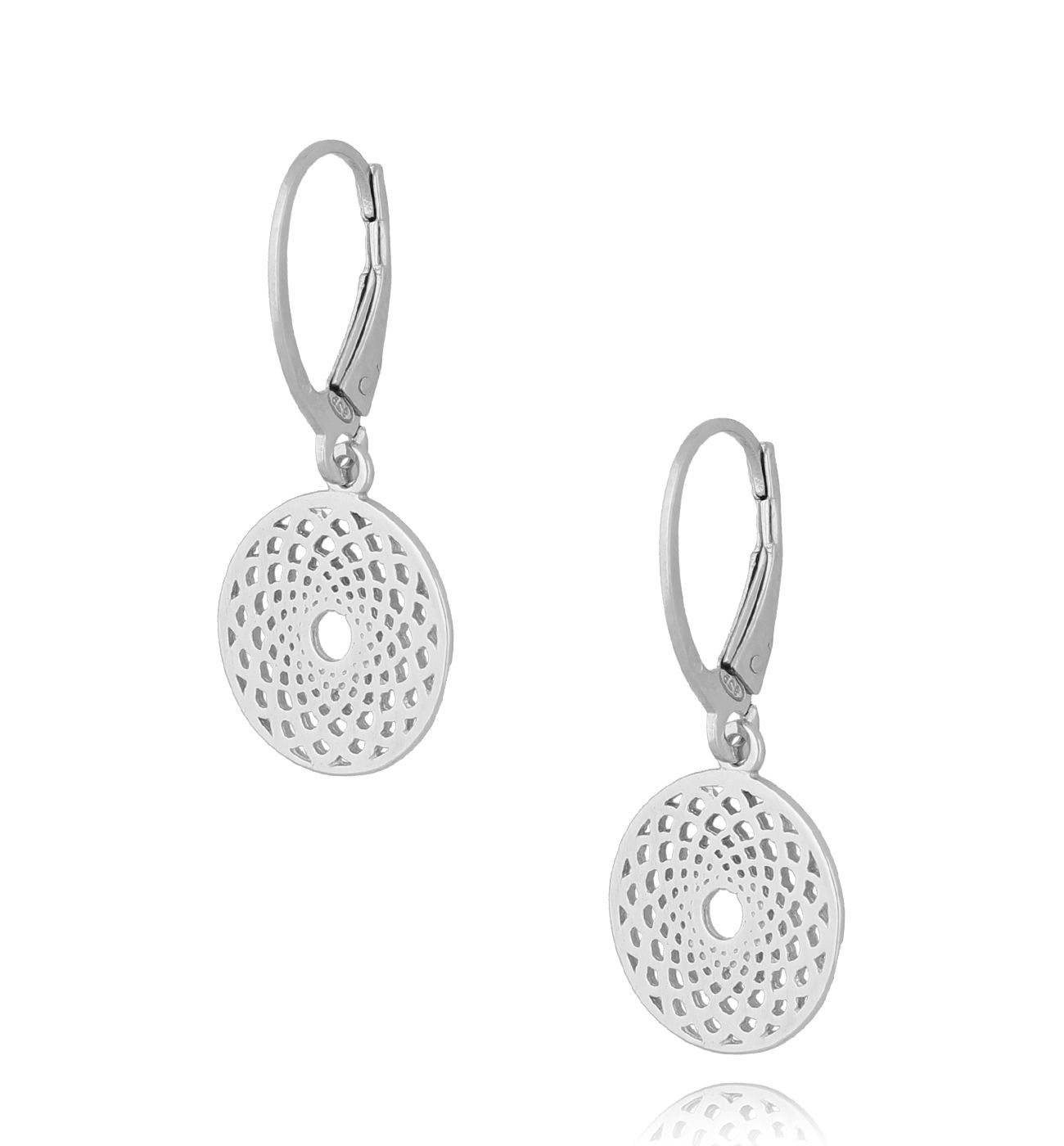 Kolczyki srebrne koła KSE0081