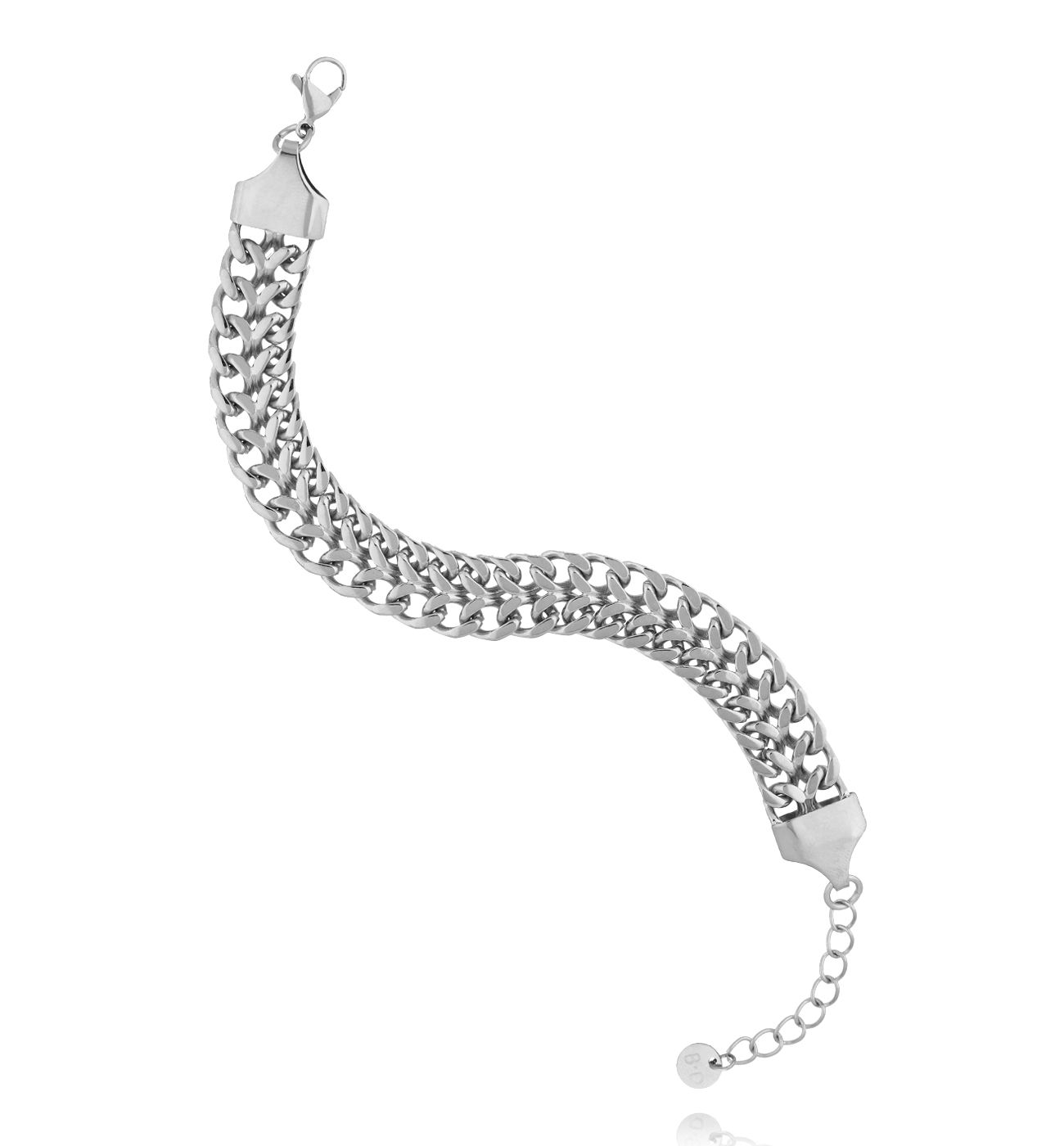 Bransoletka srebrny łańcuch BSY0321 - By Dziubeka