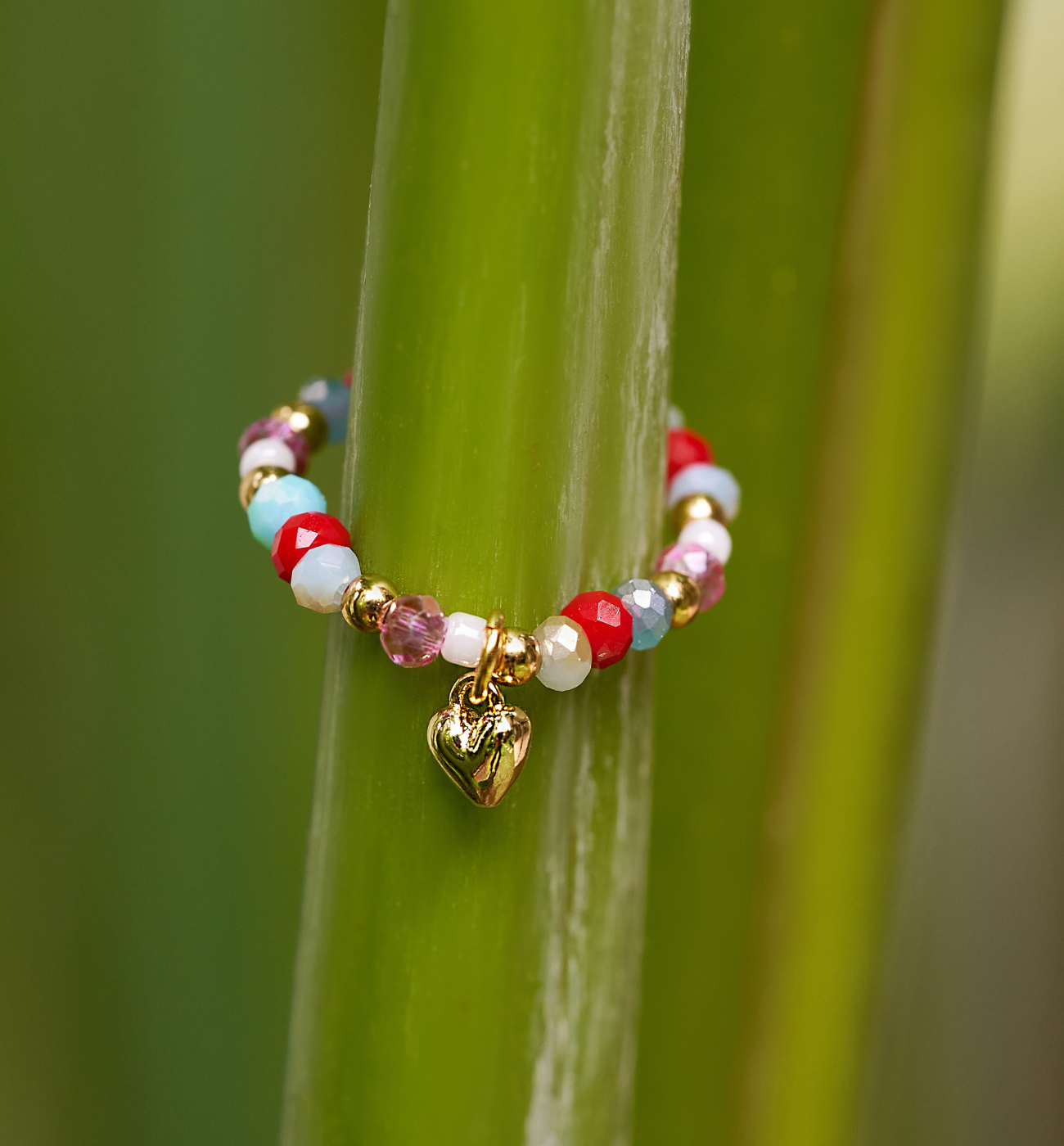 Pierścionek pastelowy z sercem Heart od Paradise PBI0004 - By Dziubeka