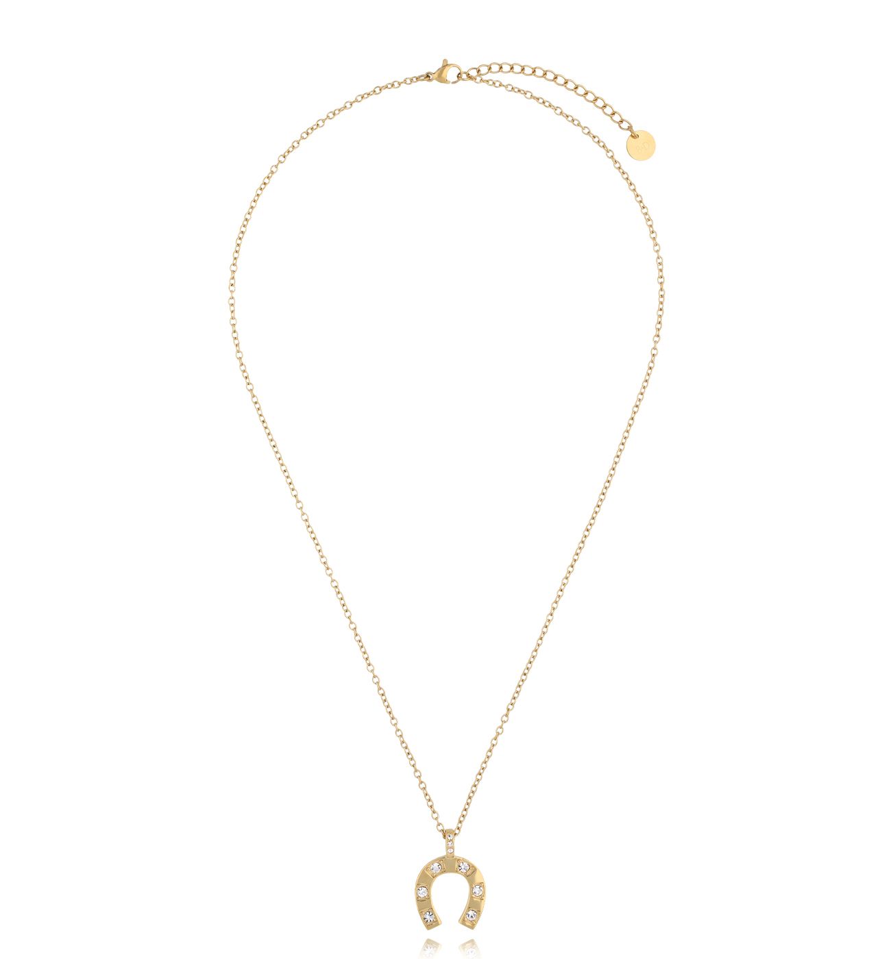 Naszyjnik złoty z dużą podkową Farah NSA0859