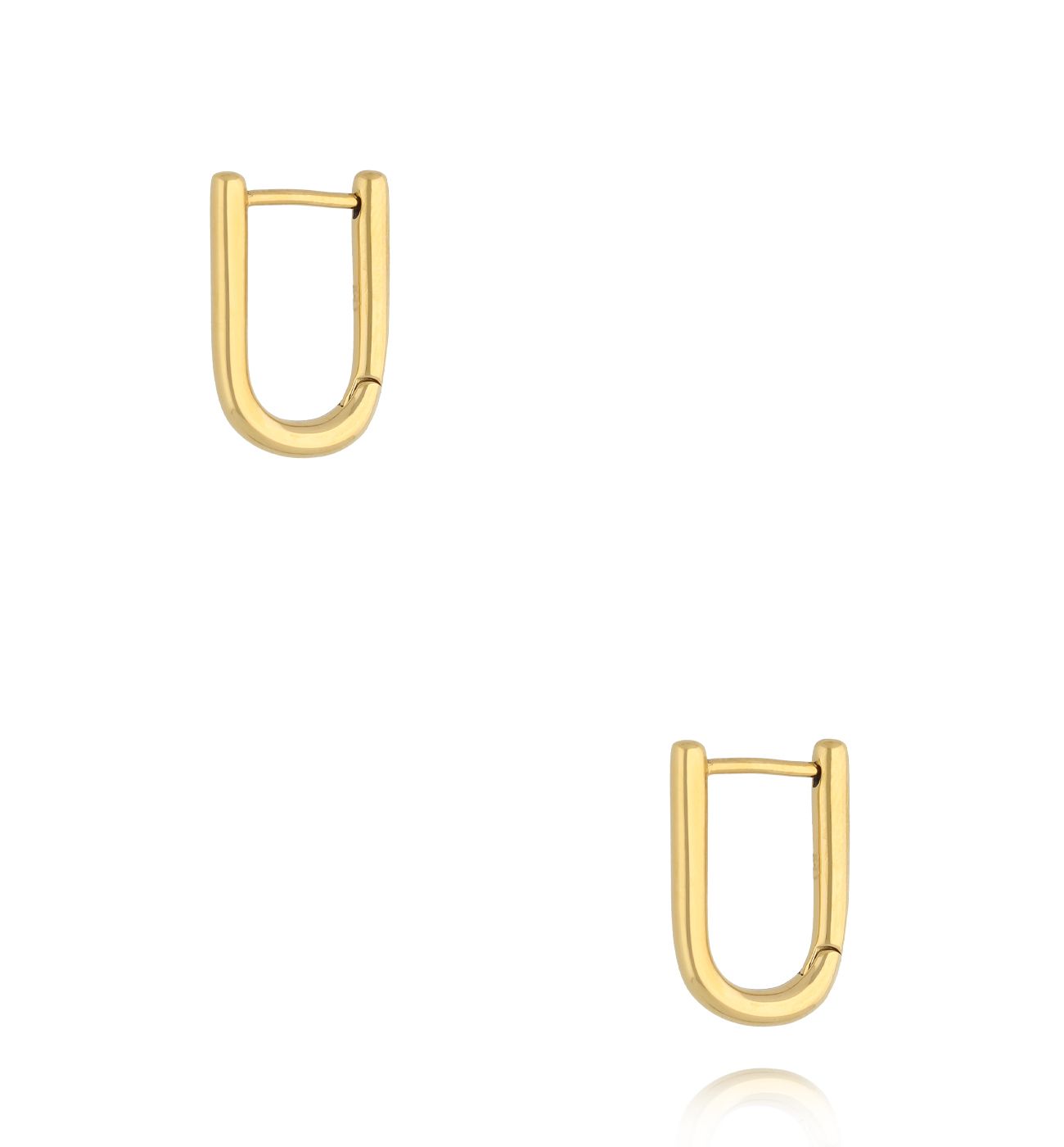 Kolczyki półokrągłe złote KSA2296