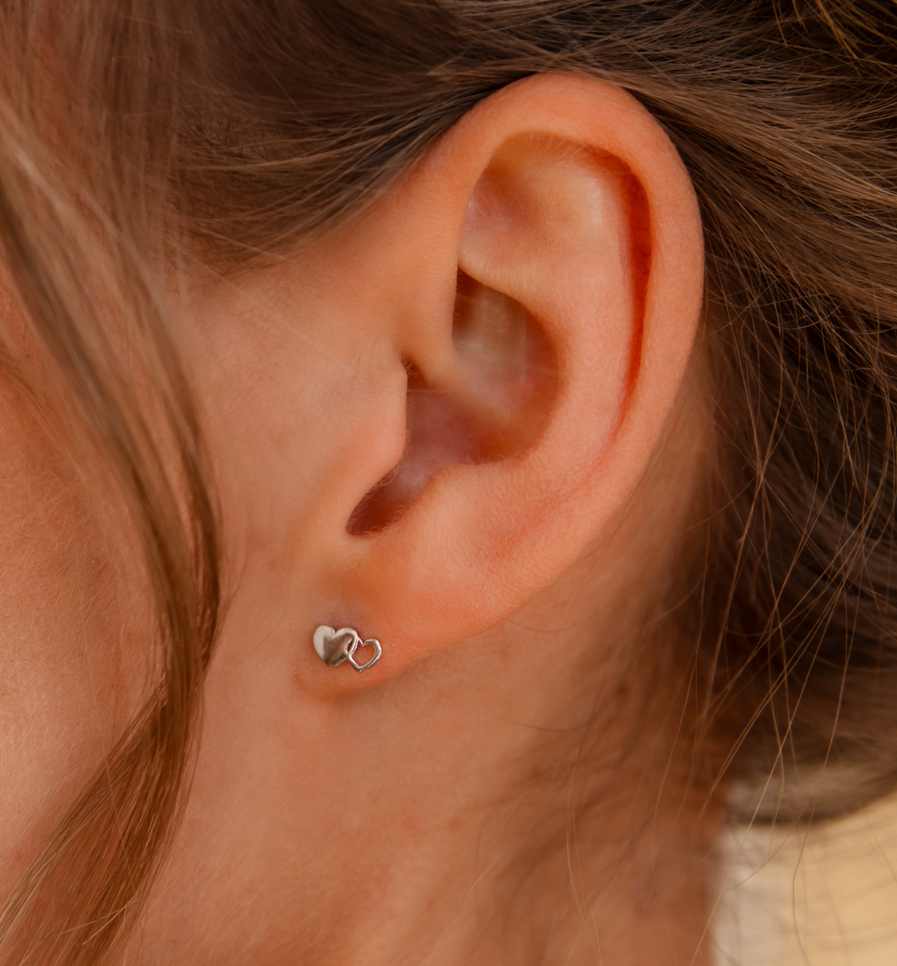 Kolczyki serca srebrne KGG0007 - By Dziubeka