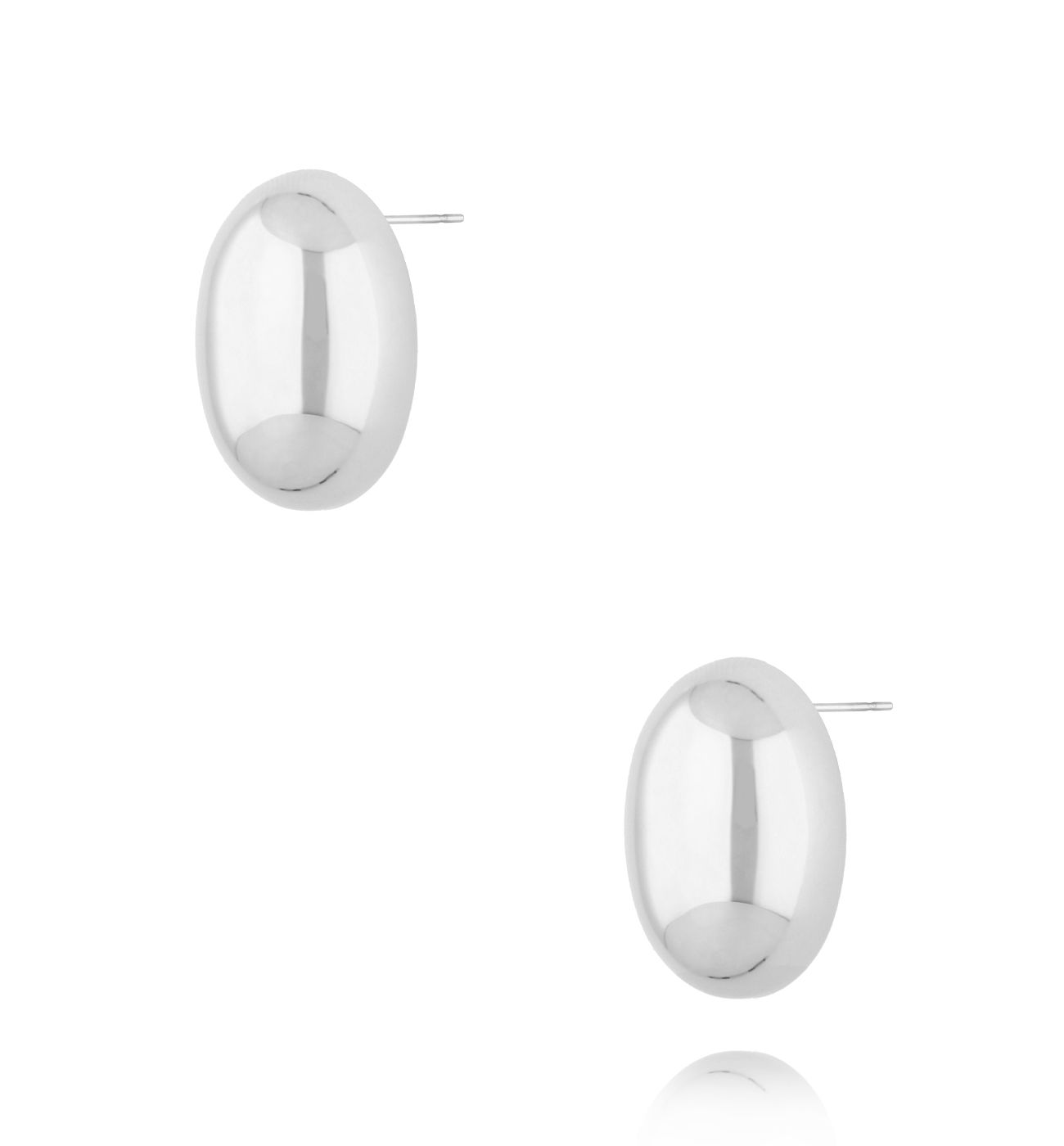 Kolczyki srebrne owalne Nadège KSY0060