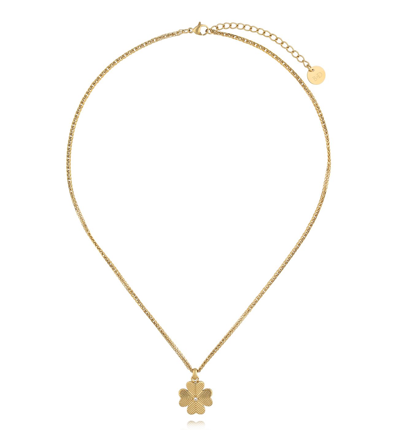 Naszyjnik z koniczynką złoty NSA1309