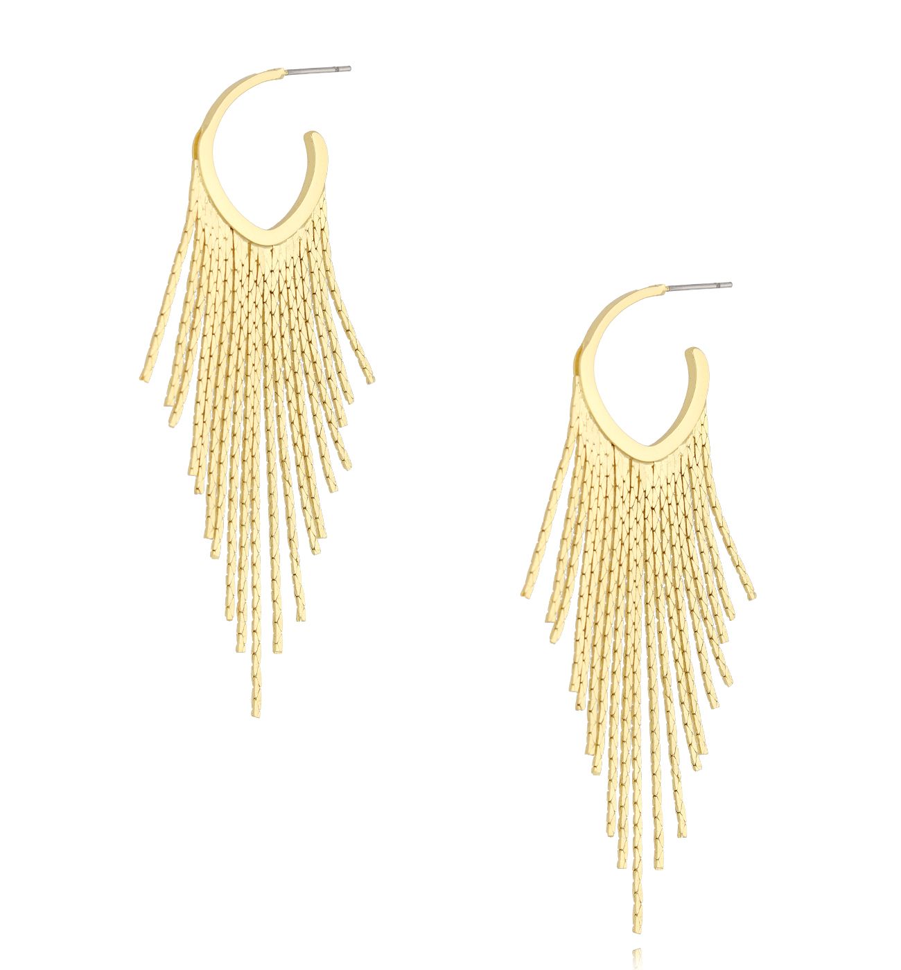 Kolczyki złota z łańcuszkami Ludovica - By Dziubeka