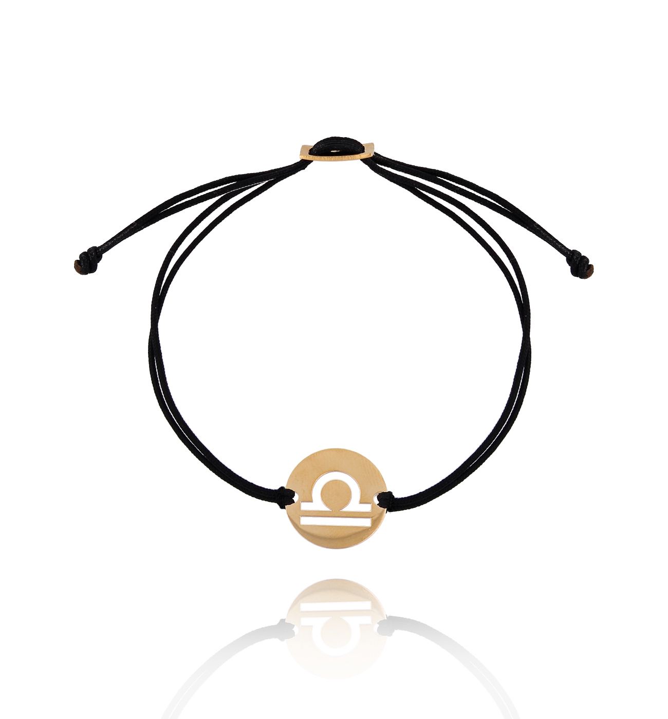 Bransoletka srebrna pozłacana znak zodiaku WAGA BSE0104