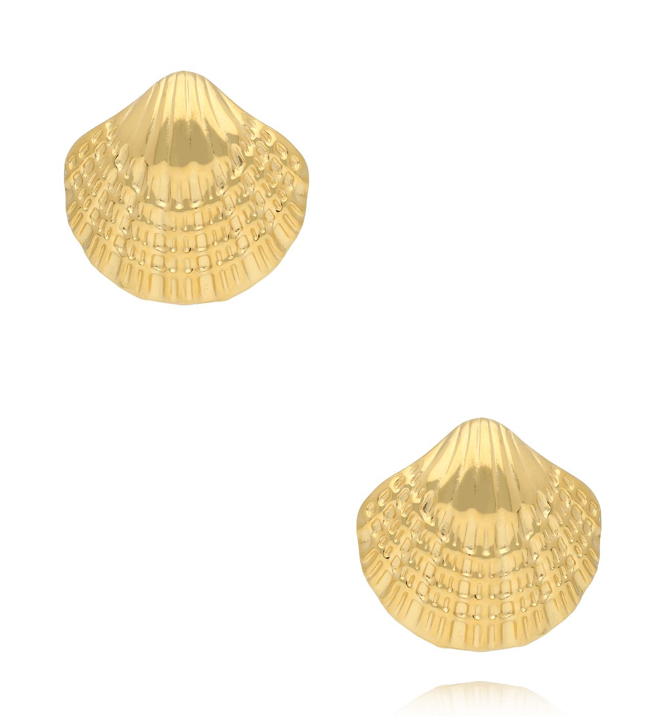 Kolczyki złote z muszlami KSY0350