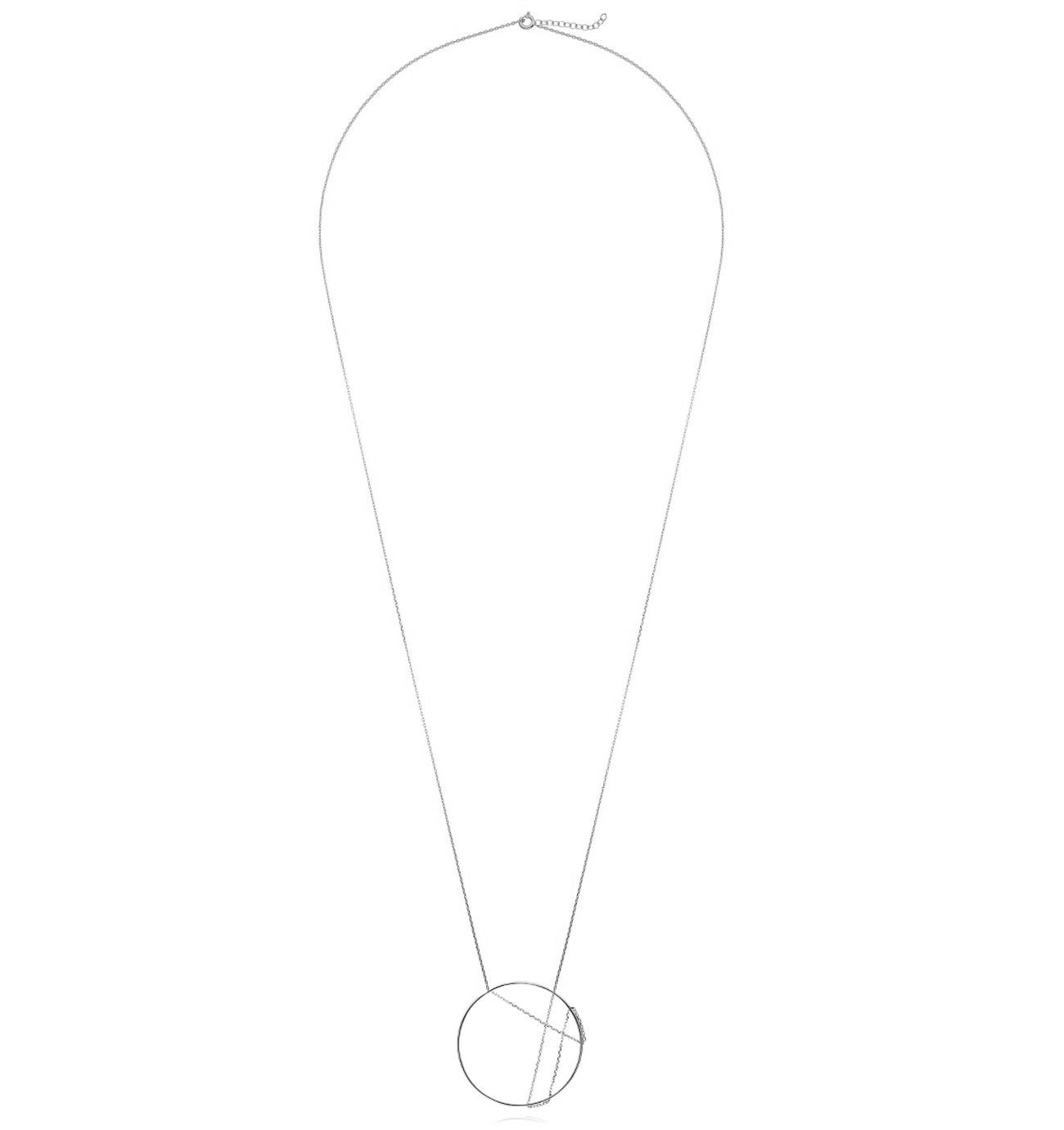 Naszyjnik srebrny z kołem - By Dziubeka