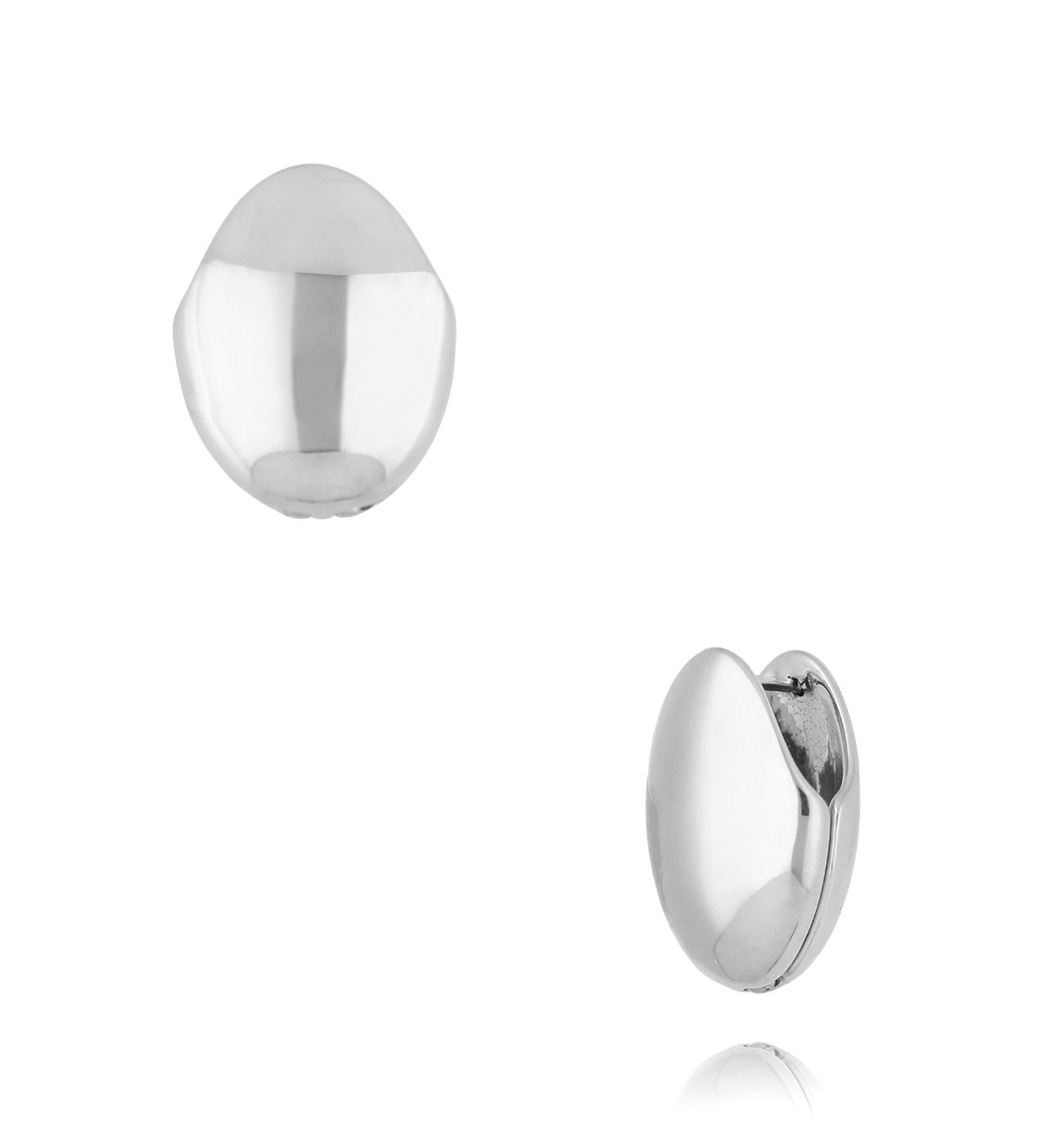 Kolczyki dyski srebrne Shimmering Twilight - By Dziubeka