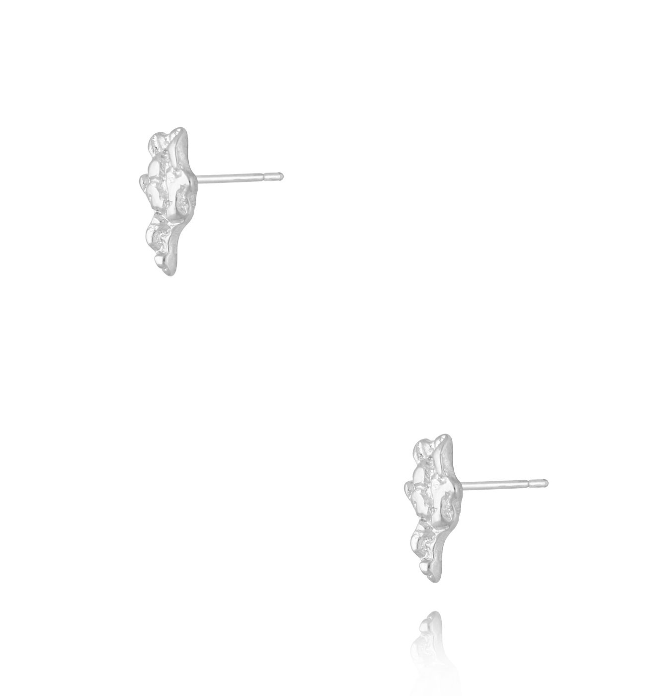 Kolczyki srebrne gniecione Modern Metallics KSA1807