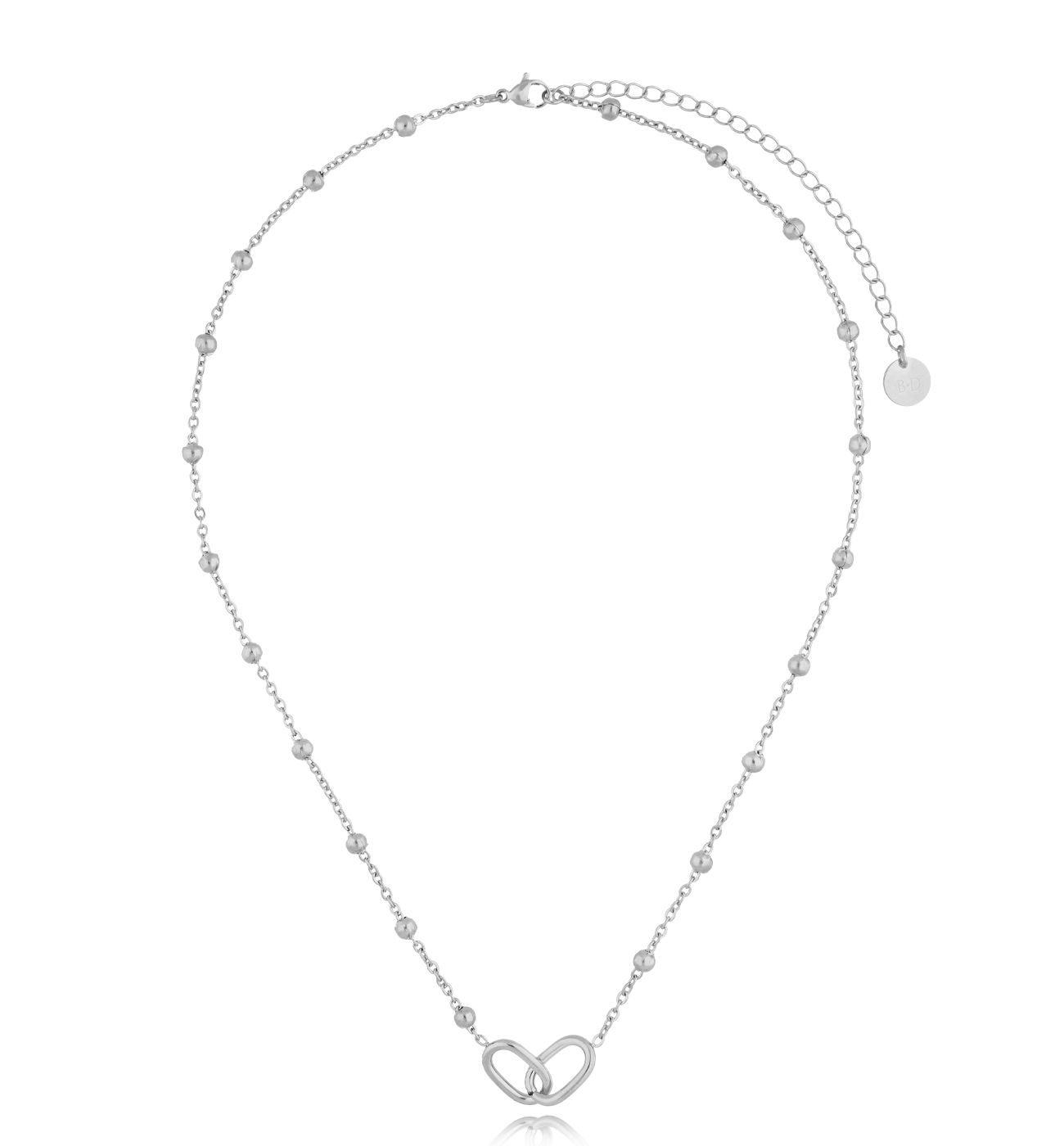 Naszyjnik srebrny z kuleczkami Sagacity NSA0888