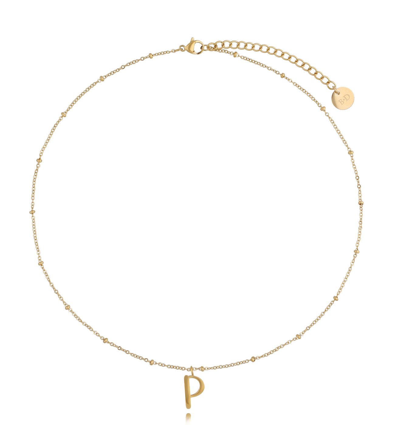 Naszyjnik złoty z literką P Iniziale NSA0442