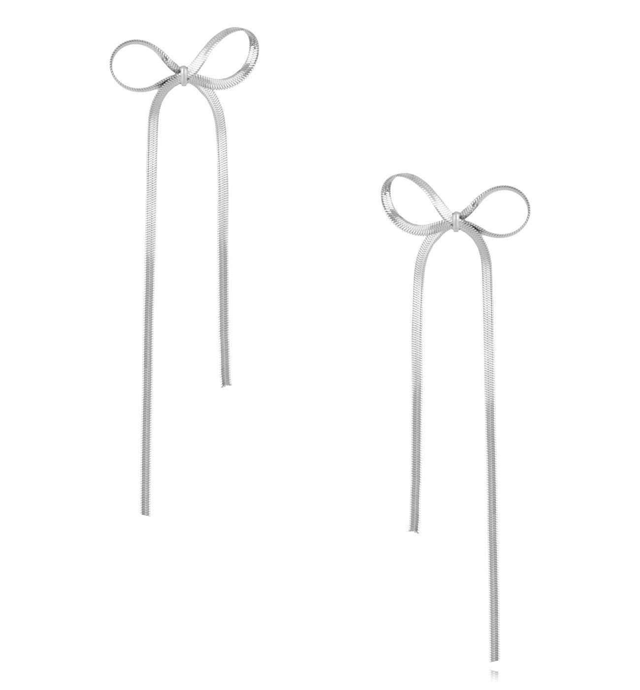 Kolczyki srebrne kokardki - By Dziubeka