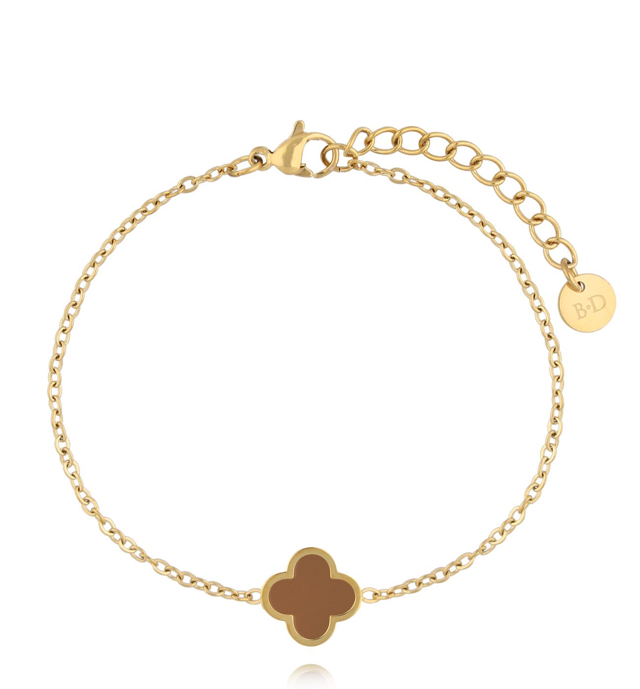 Bransoletka z koniczynką Mocha Mousse BSA0921