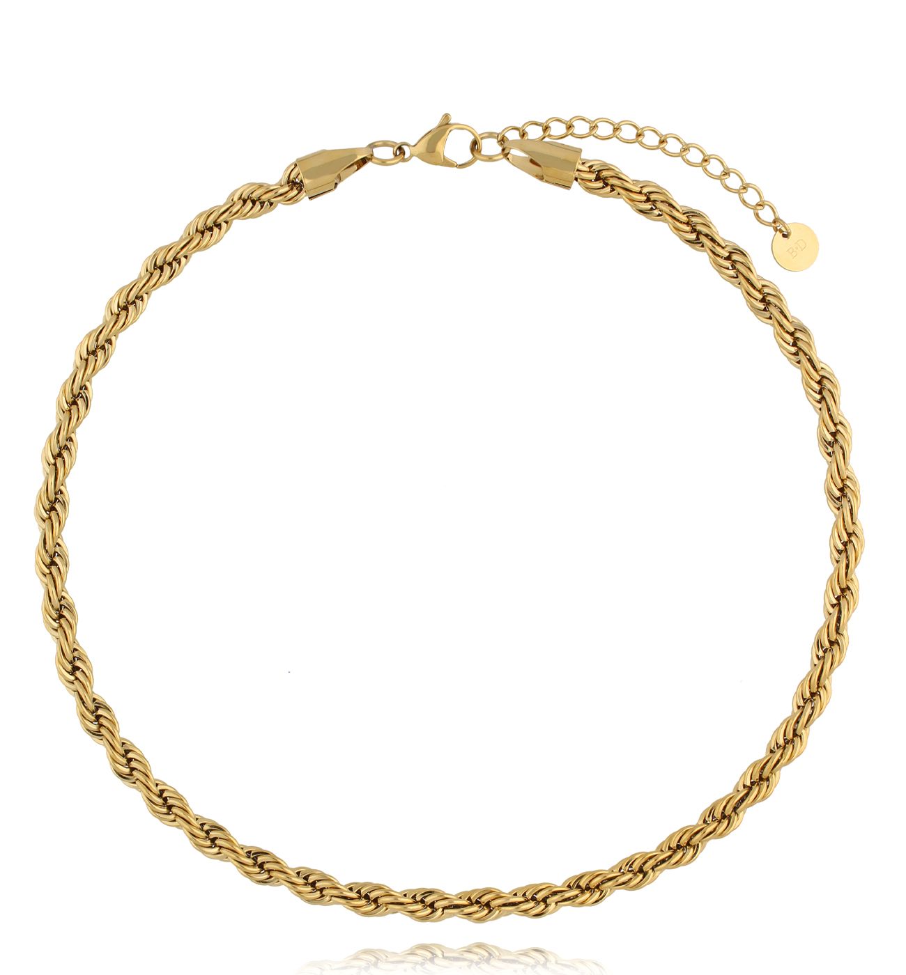 Naszyjnik z łańcuchem złoty - By Dziubeka