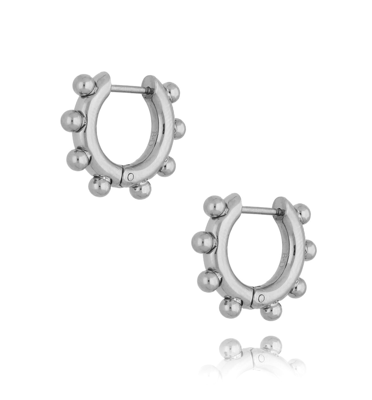 Kolczyki srebrne koła z kuleczkami Balls KSA0170