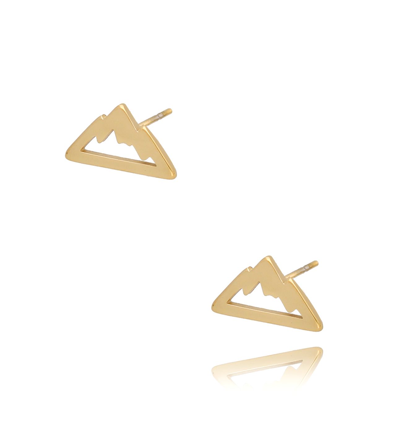 Kolczyki ze stali szlachetnej pozłacane Again - By Dziubeka