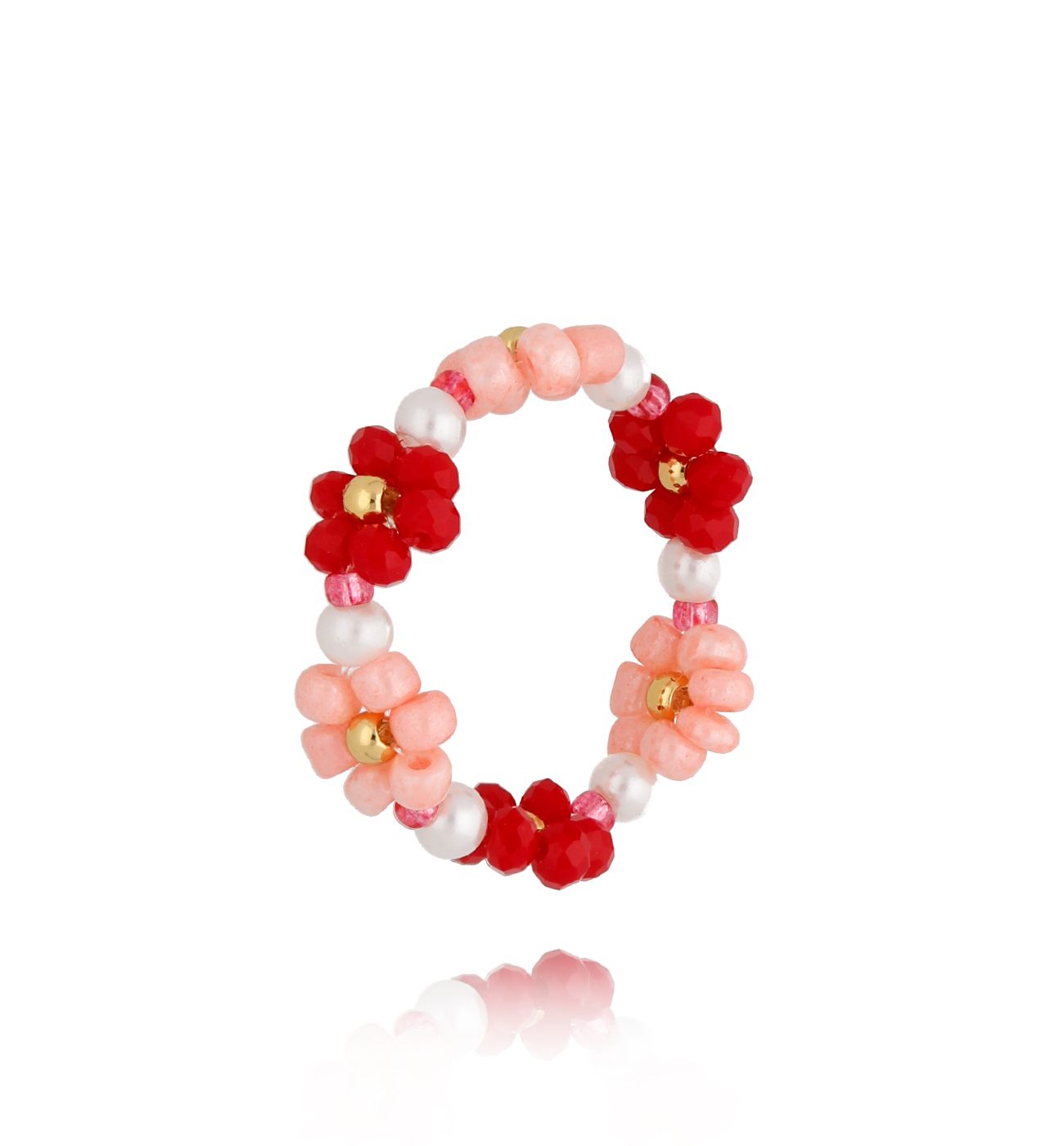 Pierścionek z kwiatuszkami Odika PBI0014 - By Dziubeka