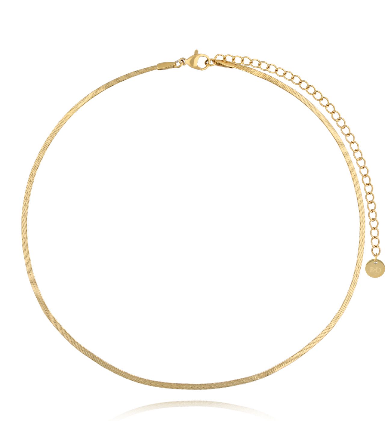 Naszyjnik żmijka cienka złota - By Dziubeka