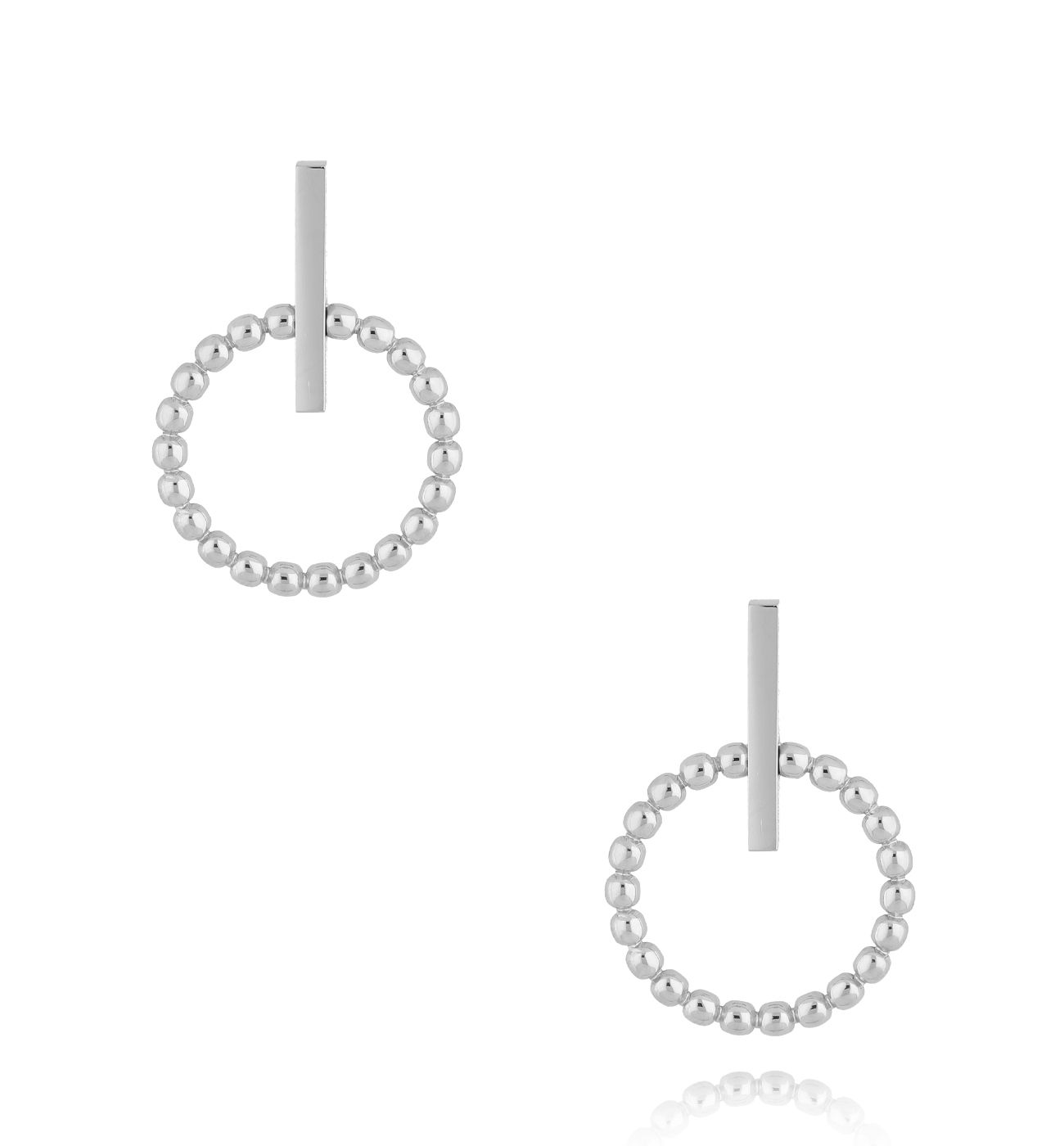 Kolczyki srebrne okrągłe Warrior KSA1279