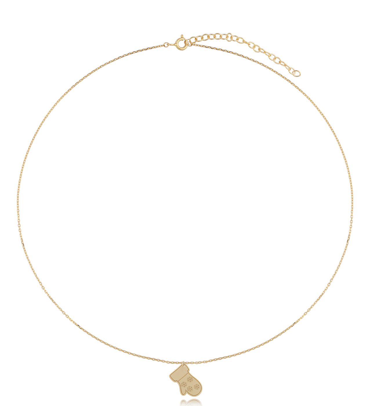 Naszyjnik pozłacany I love winter - By Dziubeka