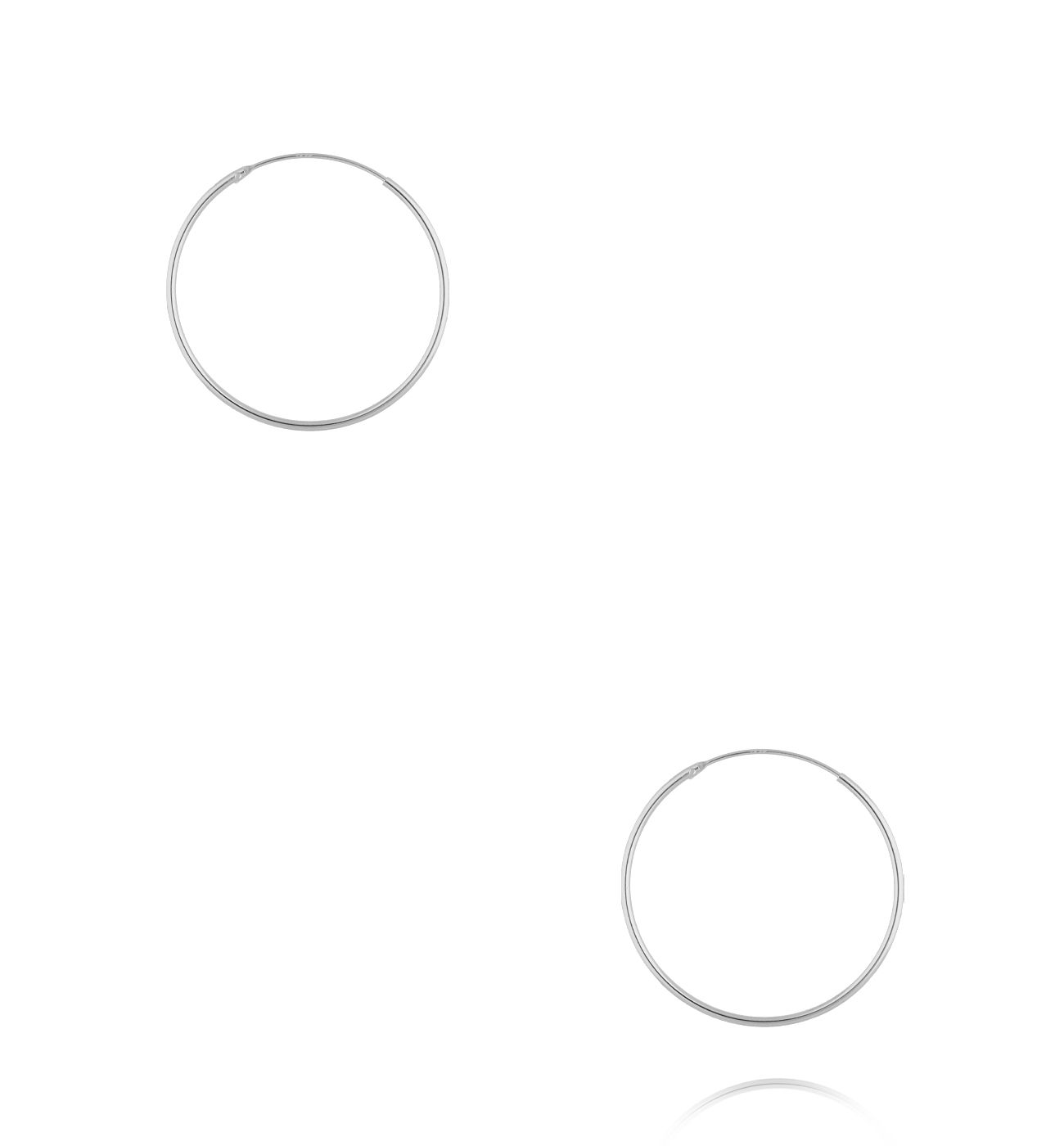 Kolczyki koła srebrne KCA0181