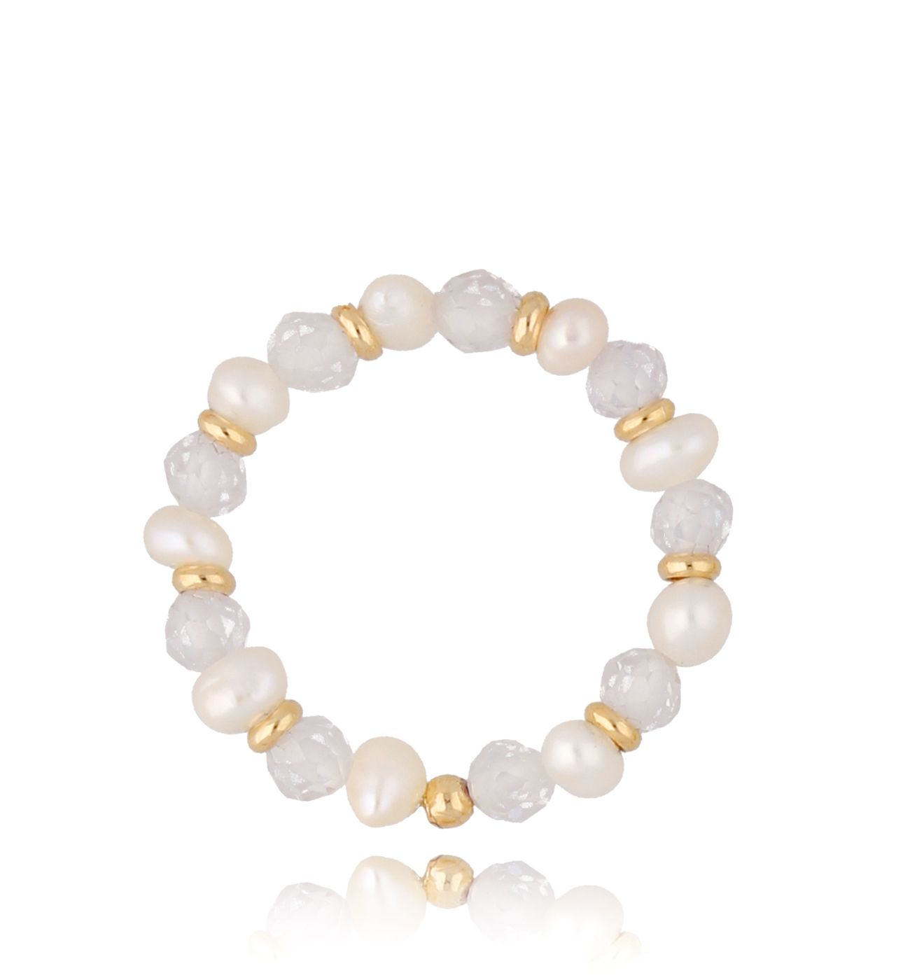 Pierścionek z perłami Dance - By Dziubeka