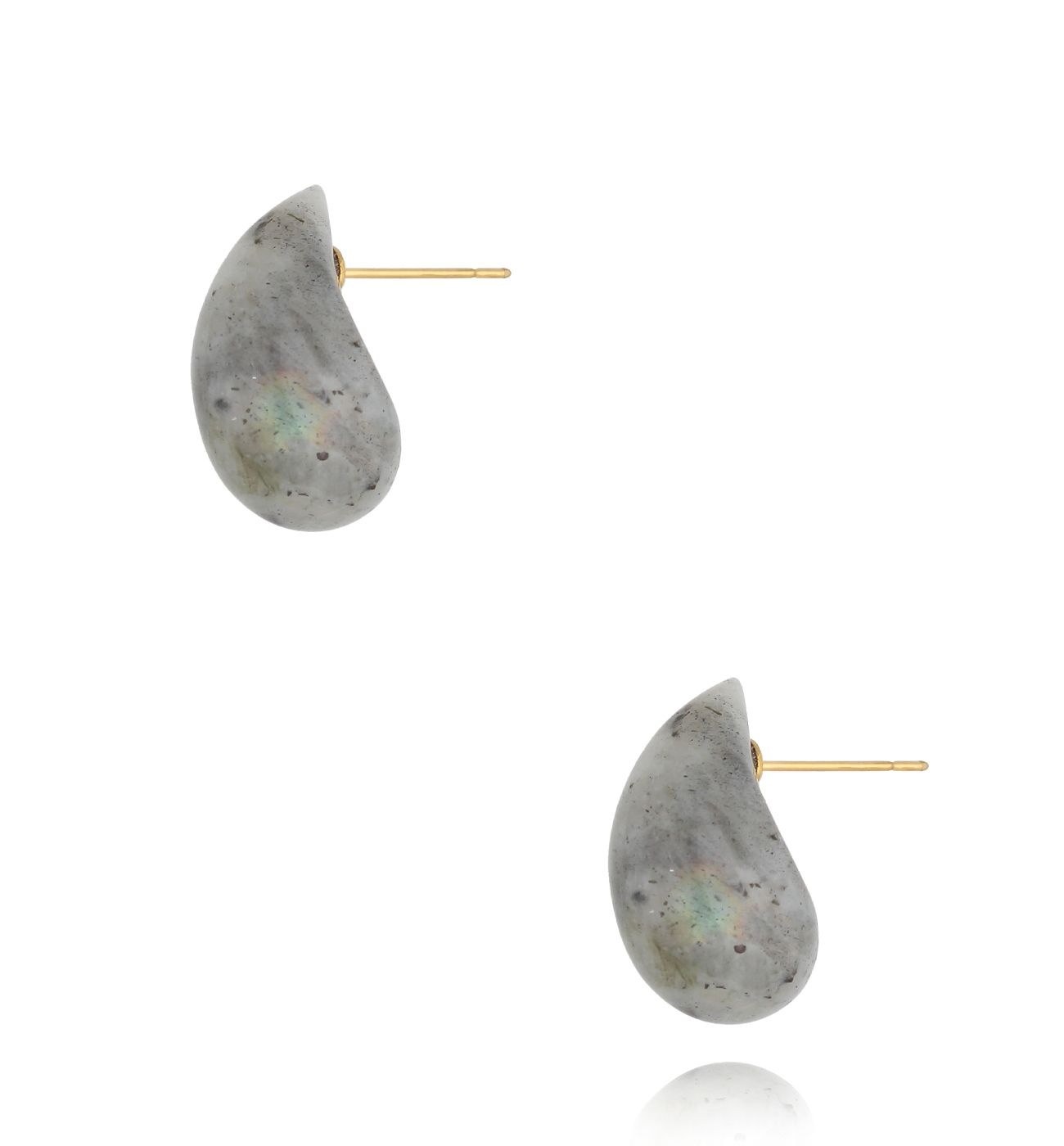 Kolczyki krople z labradorytu Nature's Tears KLB0073