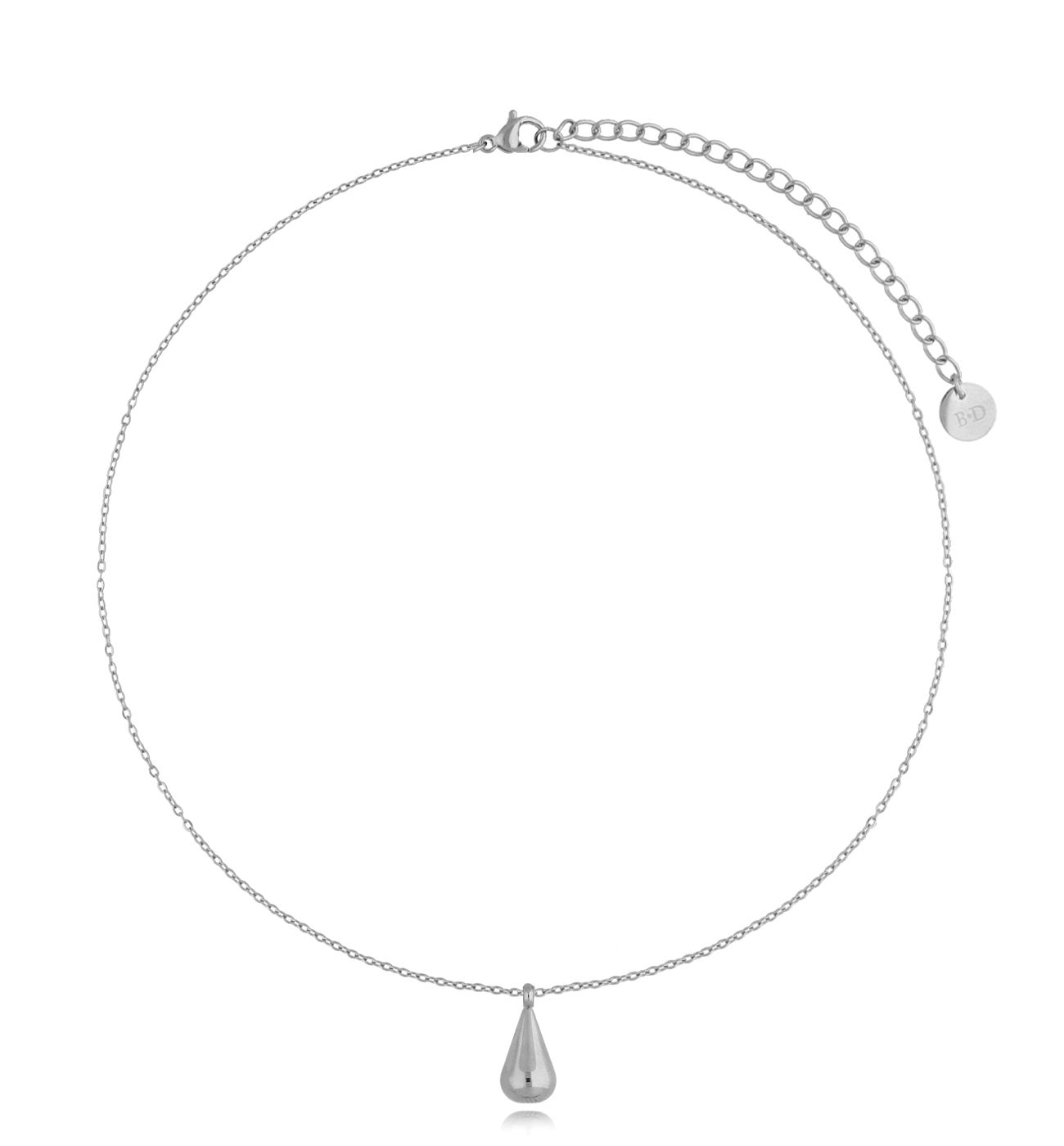 Naszyjnik srebrny z kroplą Drop - By Dziubeka