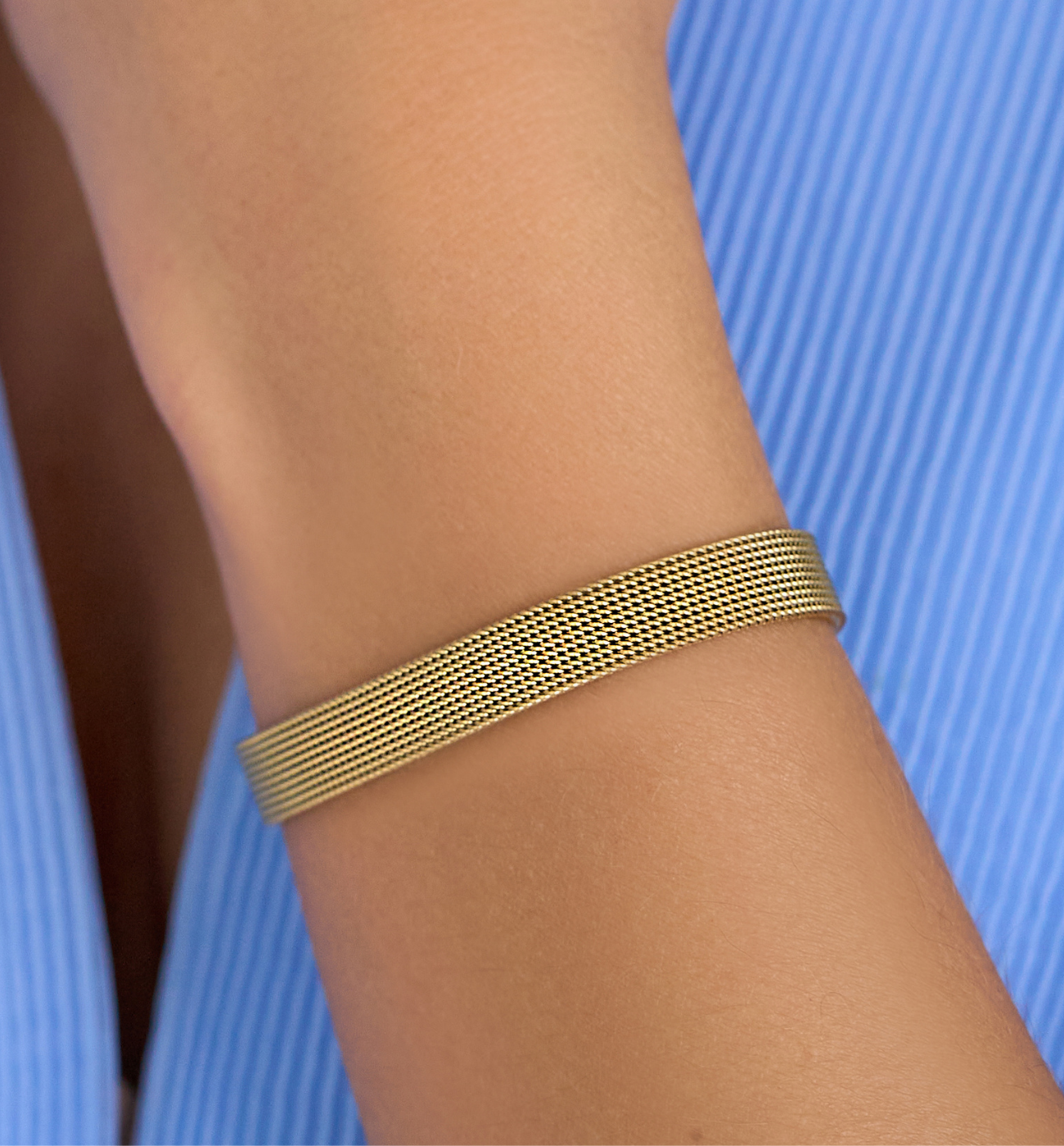 Bransoletka złota zapinana Chic Stainless - By Dziubeka