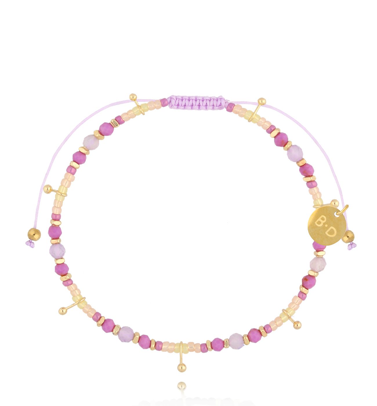 Bransoletka z fosforytami i ametystami Kimi BMT0253 - By Dziubeka