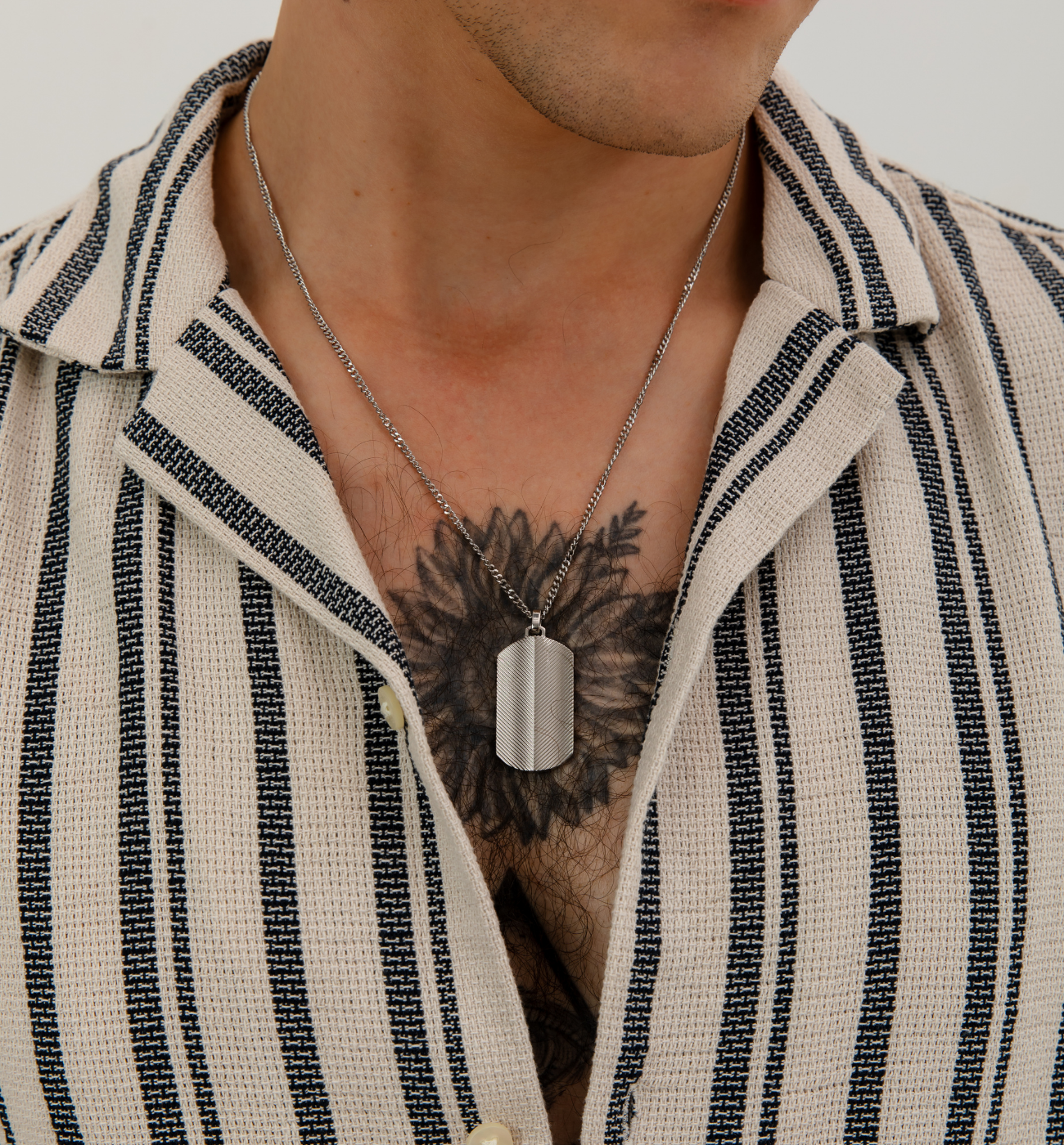 Naszyjnik nieśmiertelnik srebrny - By Dziubeka