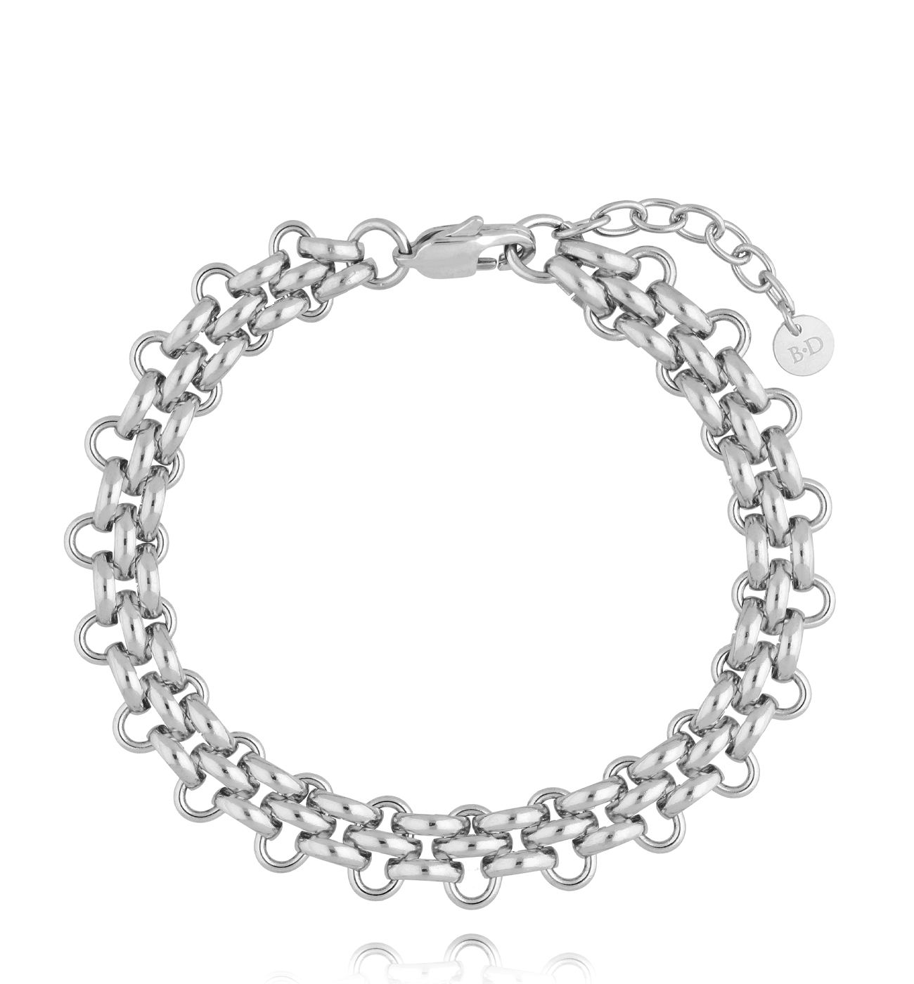 Bransoletka łańcuch srebrny Timeless Twist BSA0692