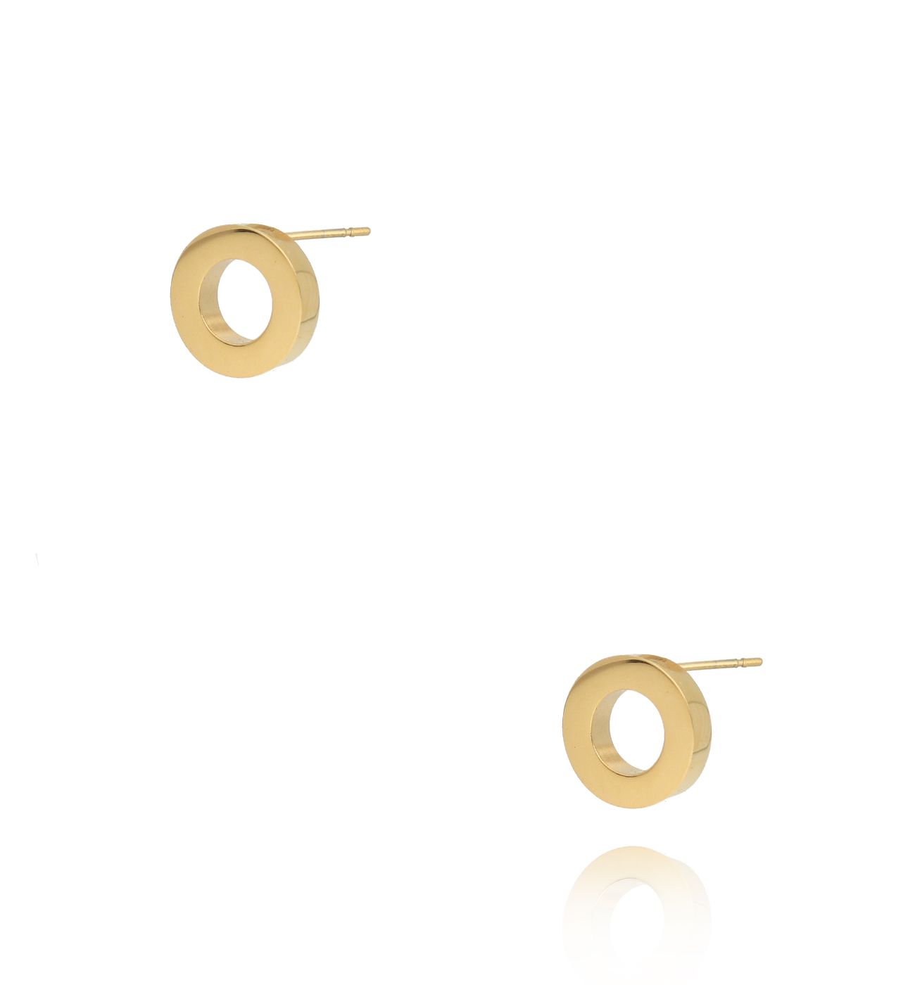Kolczyki złote kółka Asta - By Dziubeka