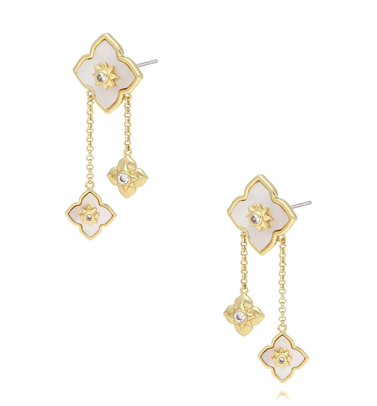 Kolczyki z koniczynkami długie KLU0004 - By Dziubeka