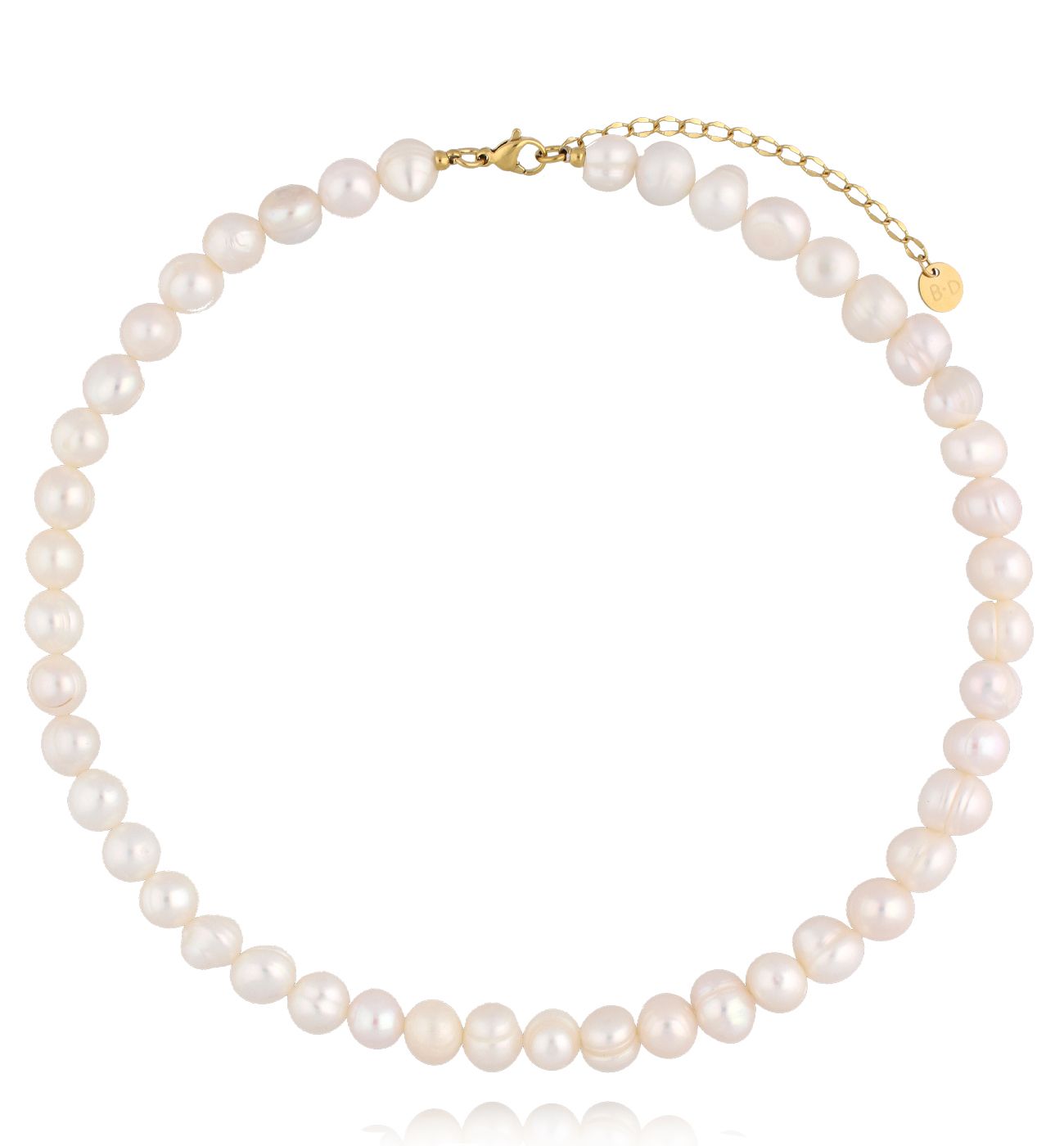 Naszyjnik z dużych białych pereł – efektowny i ponadczasowy NPE0315