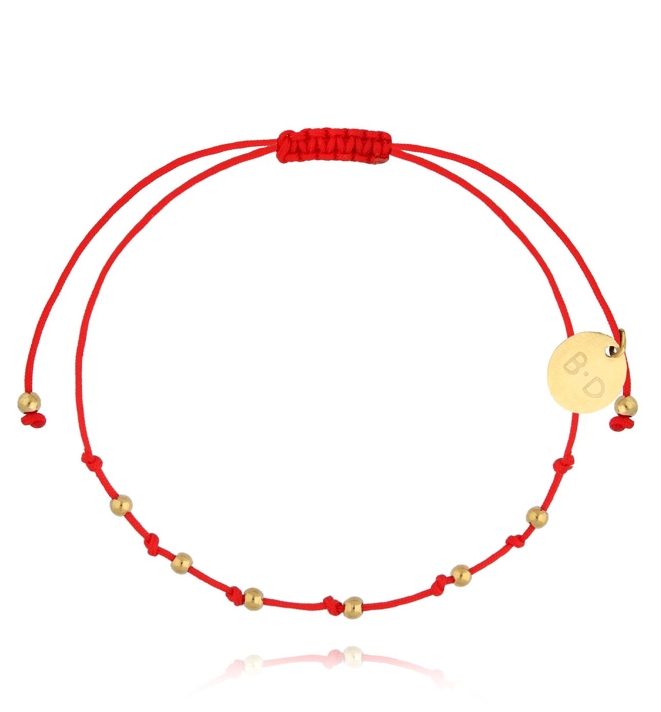 Bransoletka czerwono złota z kuleczkami Get Lucky BGL0900